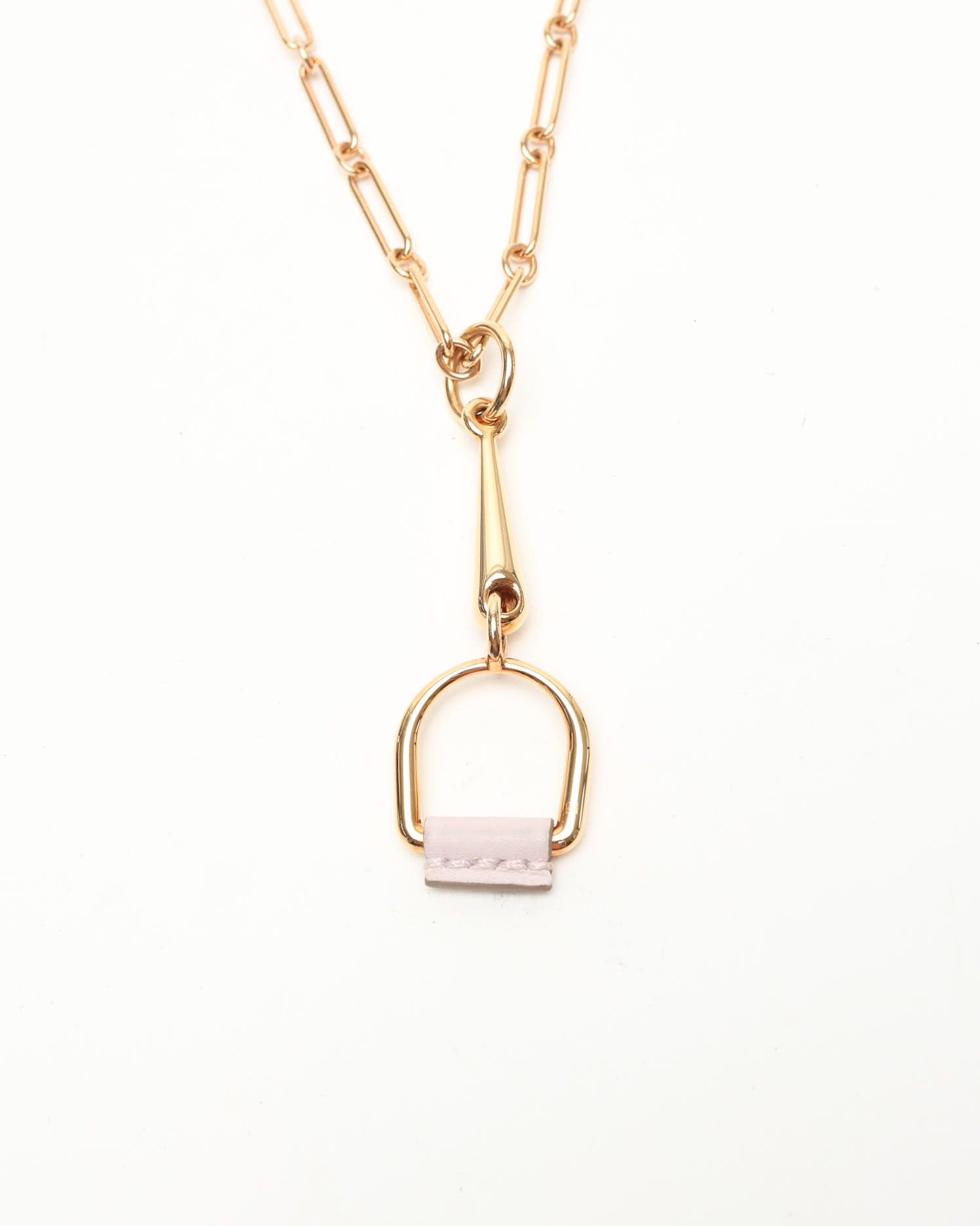 Pre-owned Hermes Hermès Heritage Equestre Pendant In Gold
