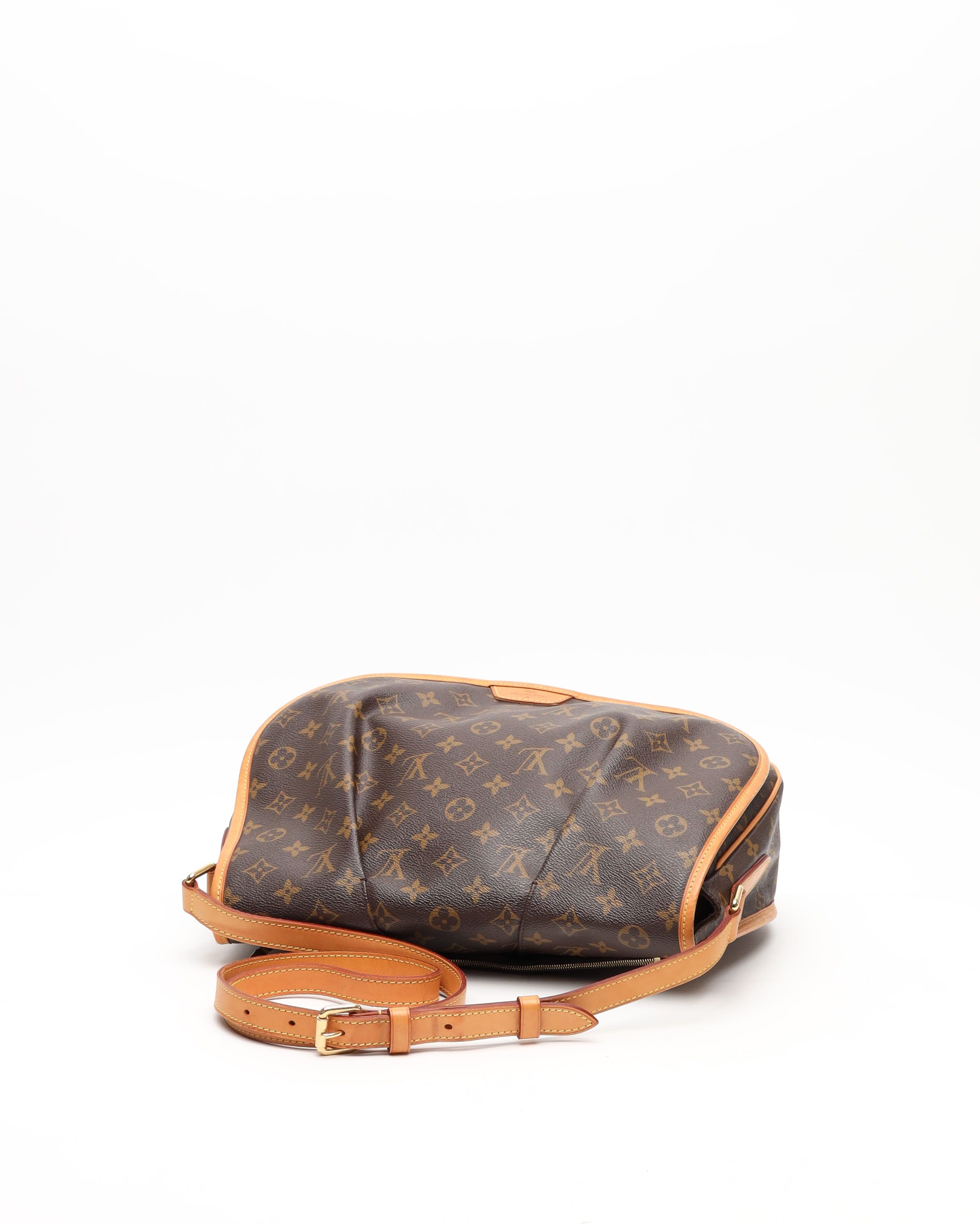 Pre-owned Louis Vuitton Monogram Menilmontant Mm Bag In Brown