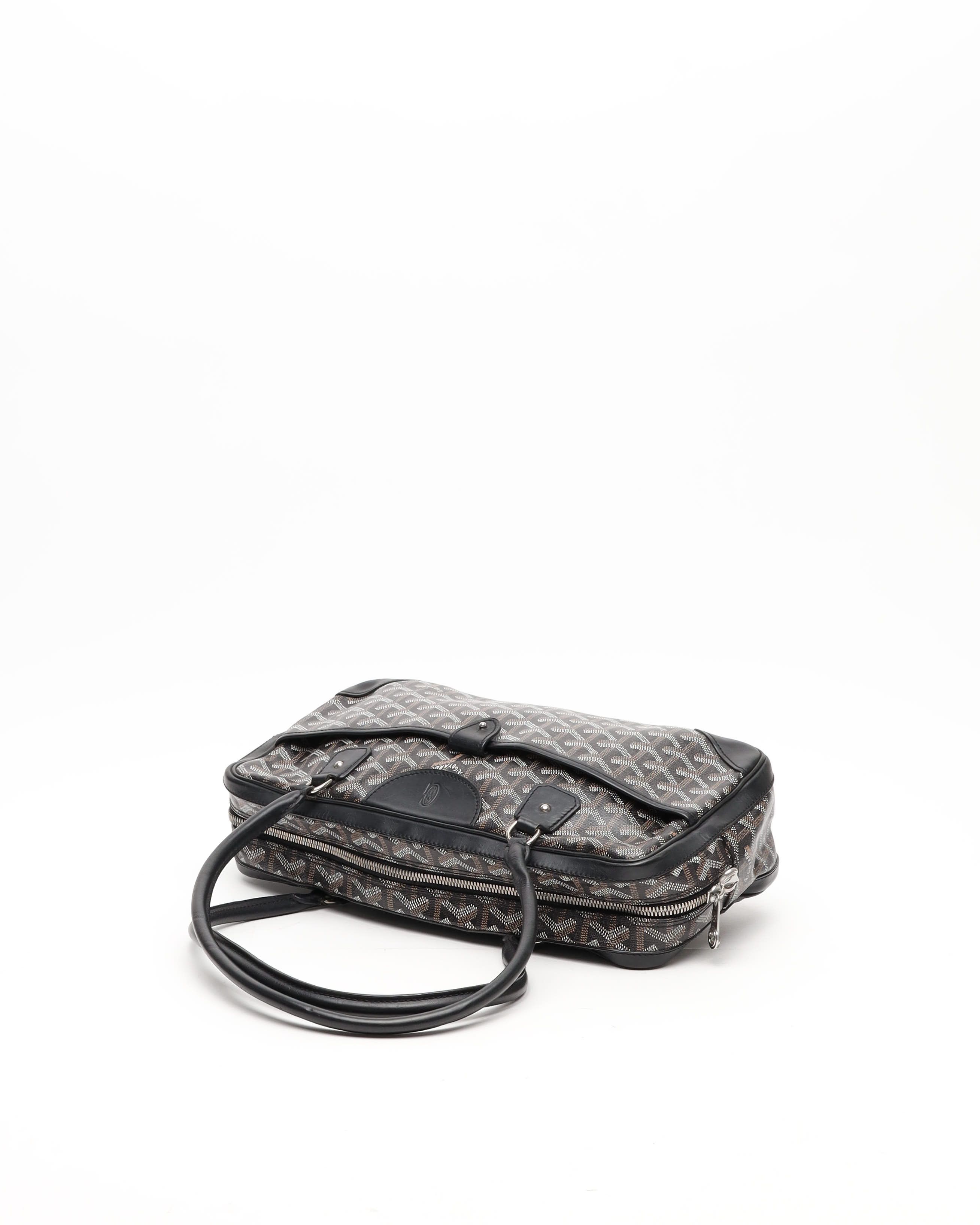 Pre-owned Goyard Saint Martin Hobo Bag In Black