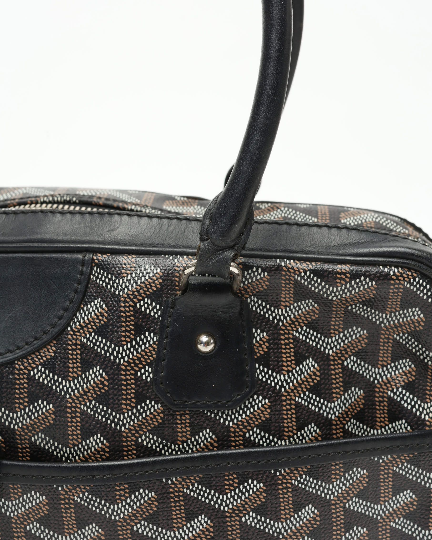 Pre-owned Goyard Saint Martin Hobo Bag In Black