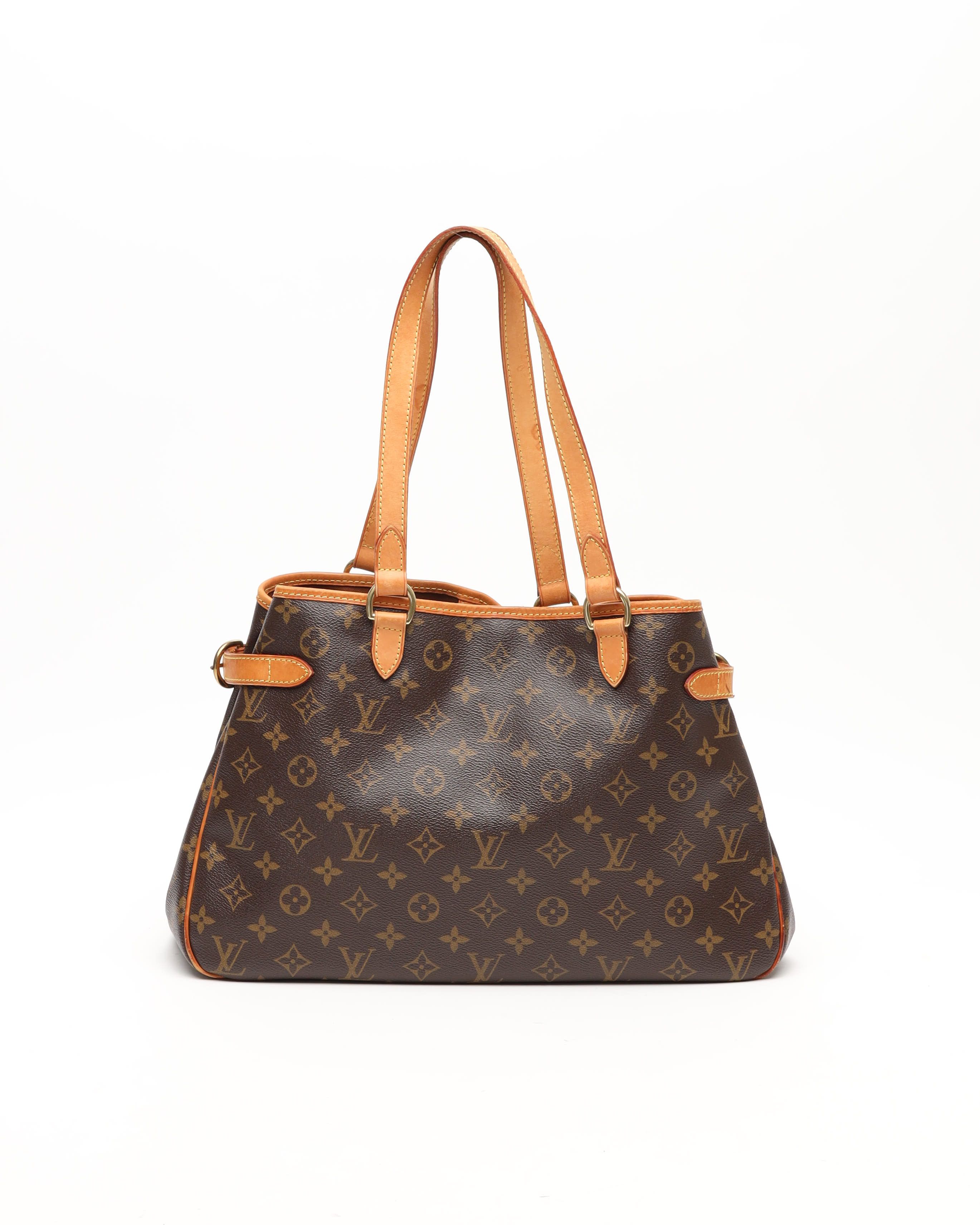 Pre-owned Louis Vuitton Monogram Batignolles Horizontal Tote Bag In Brown