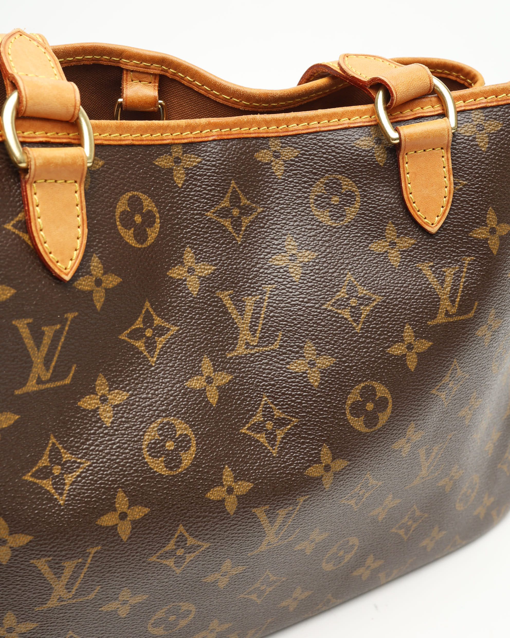 Pre-owned Louis Vuitton Monogram Batignolles Horizontal Tote Bag In Brown