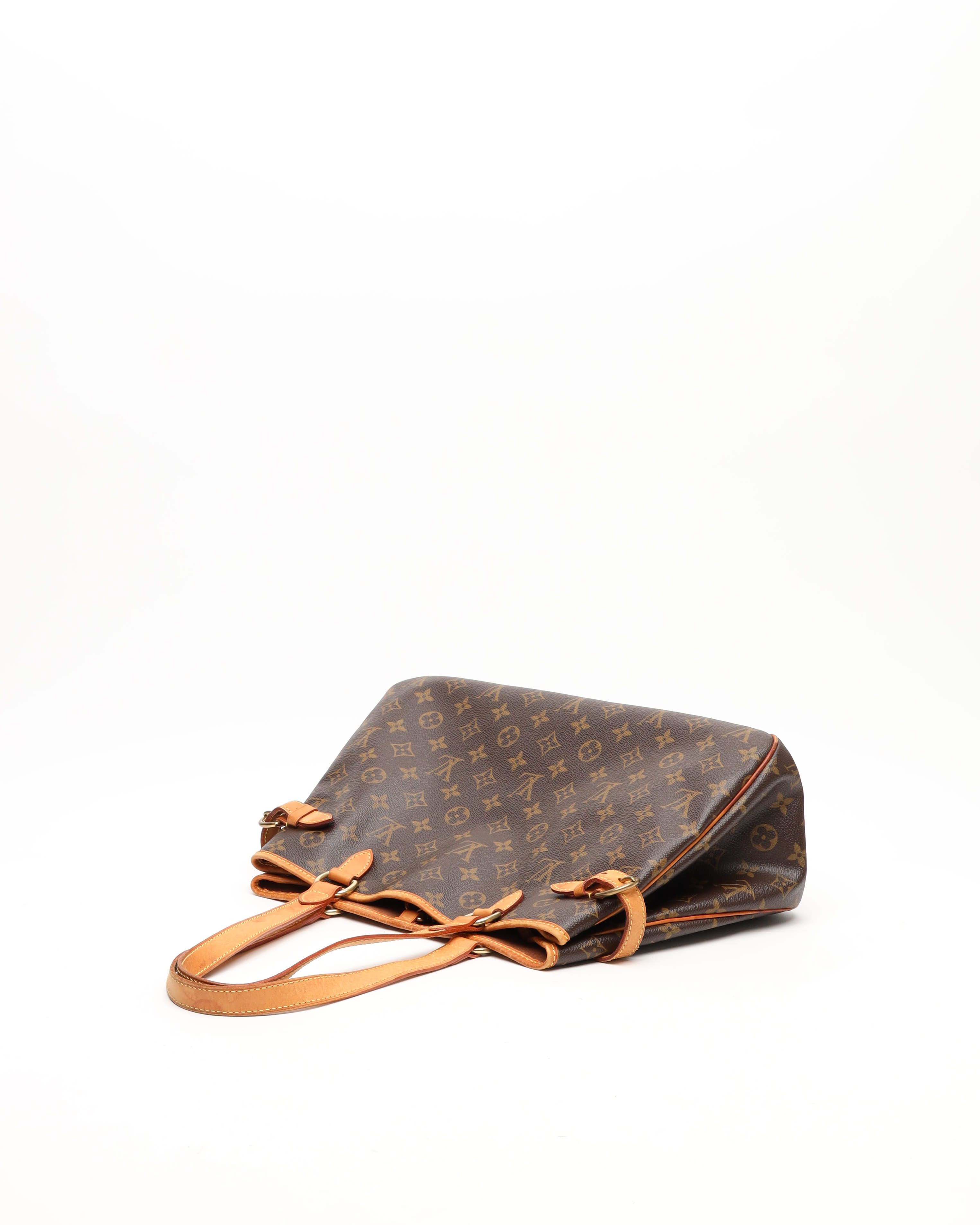 Pre-owned Louis Vuitton Monogram Batignolles Horizontal Tote Bag In Brown