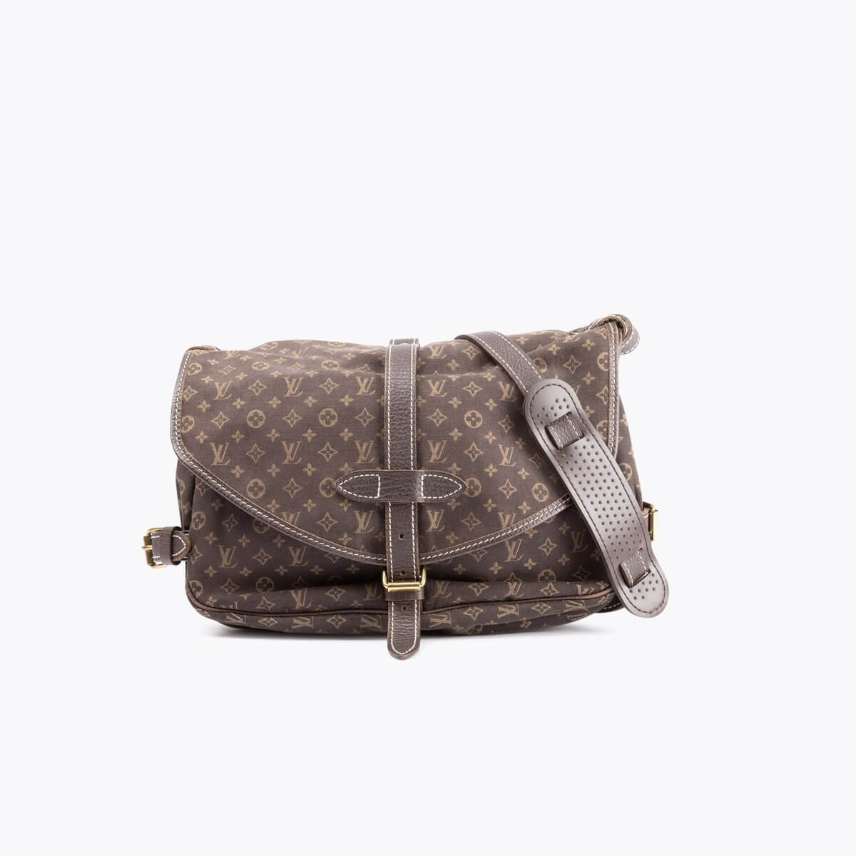 LOUIS VUITTON Monogram Mini Lin Saumur 30