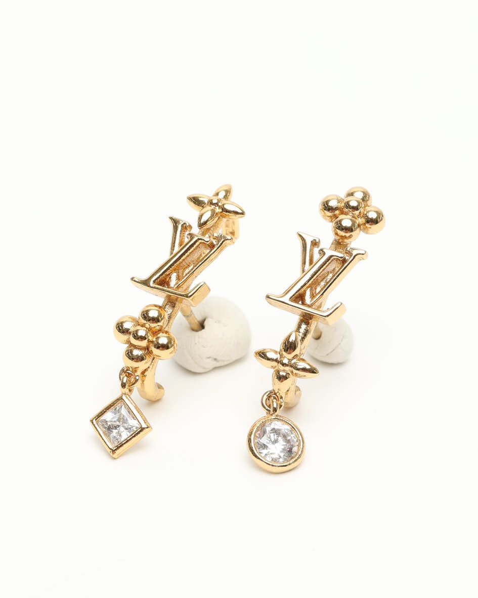 Pre-owned Louis Vuitton Lv In The Sky Earrings