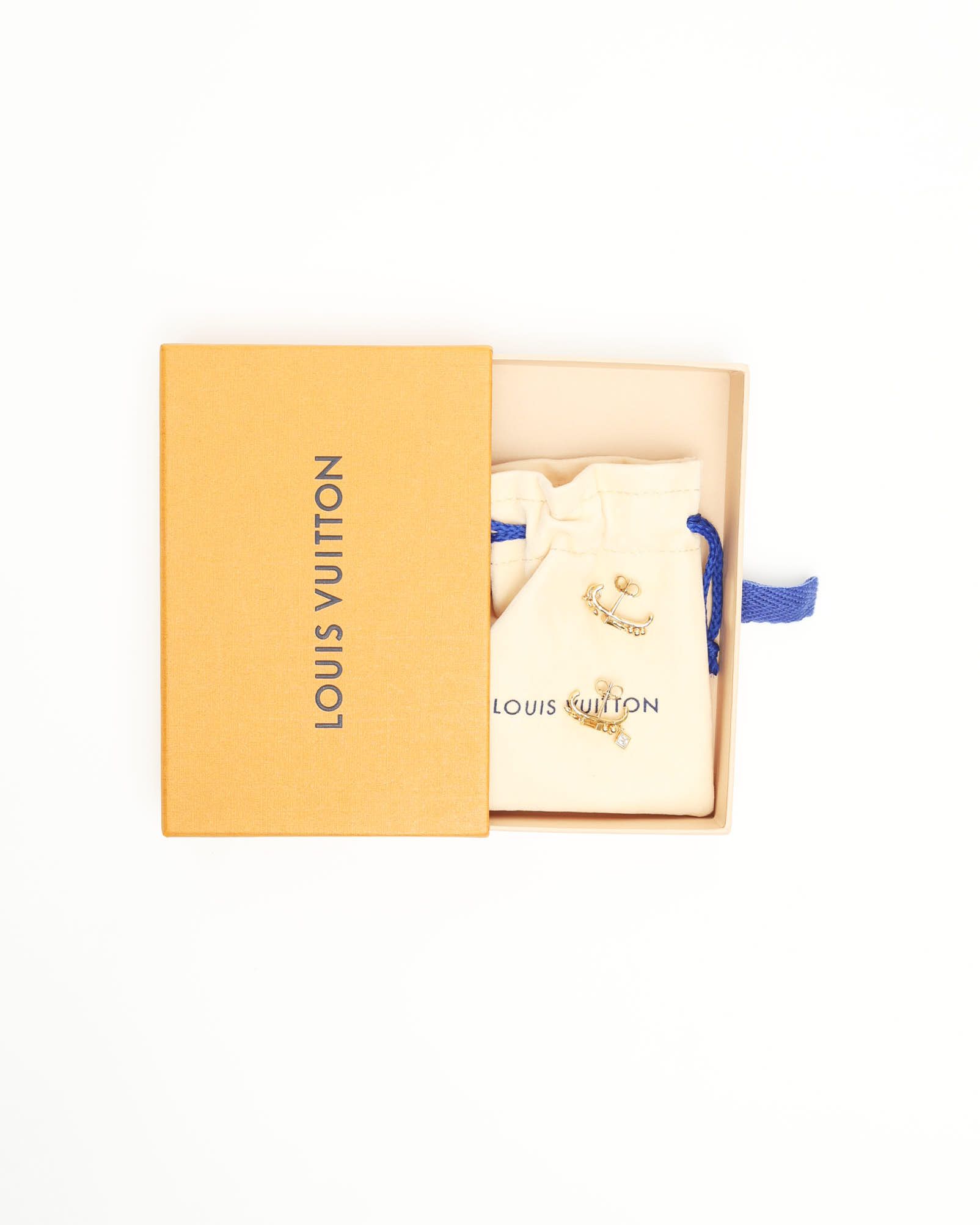 Pre-owned Louis Vuitton Lv In The Sky Earrings