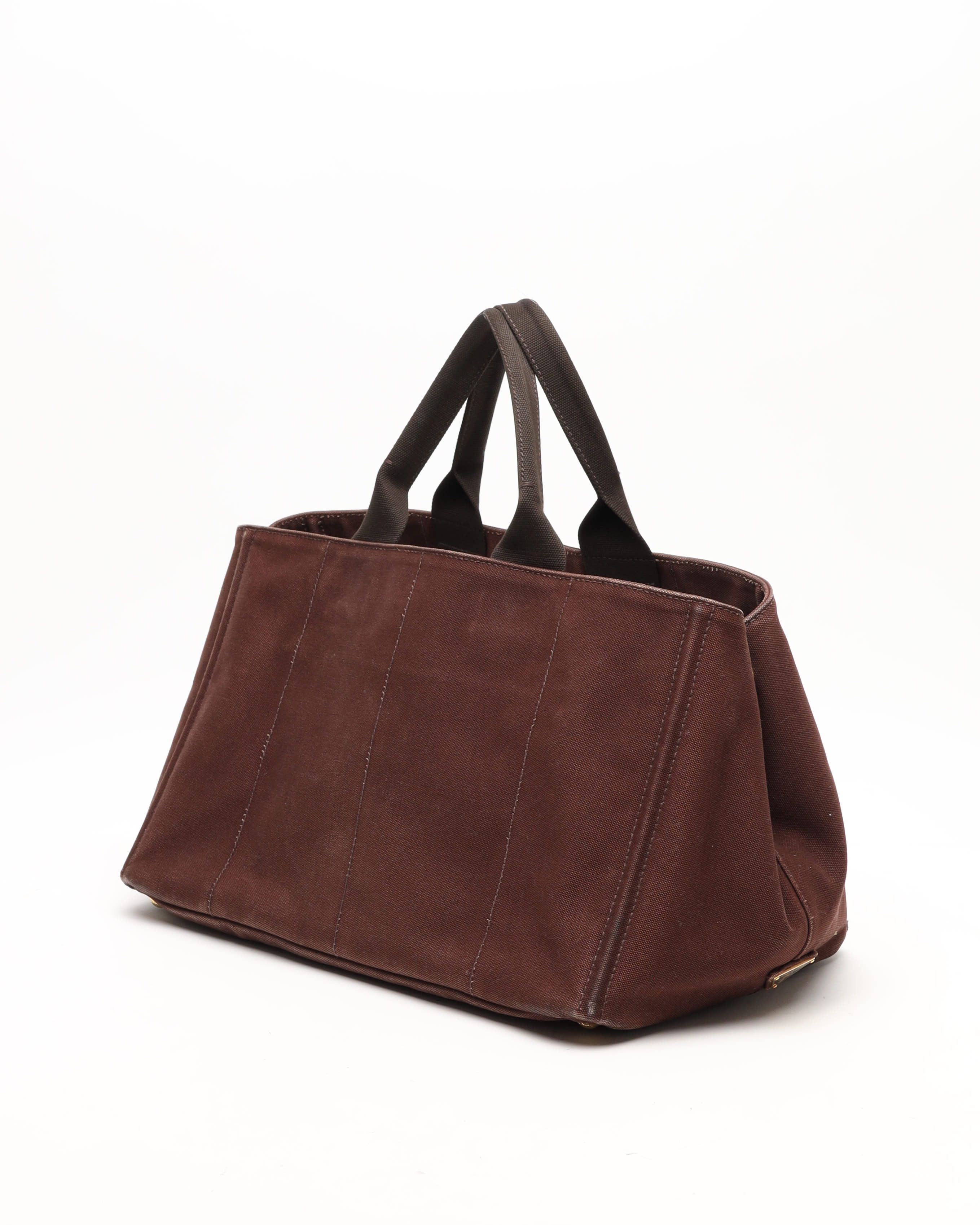 Prada Large Canapa Tote Bag