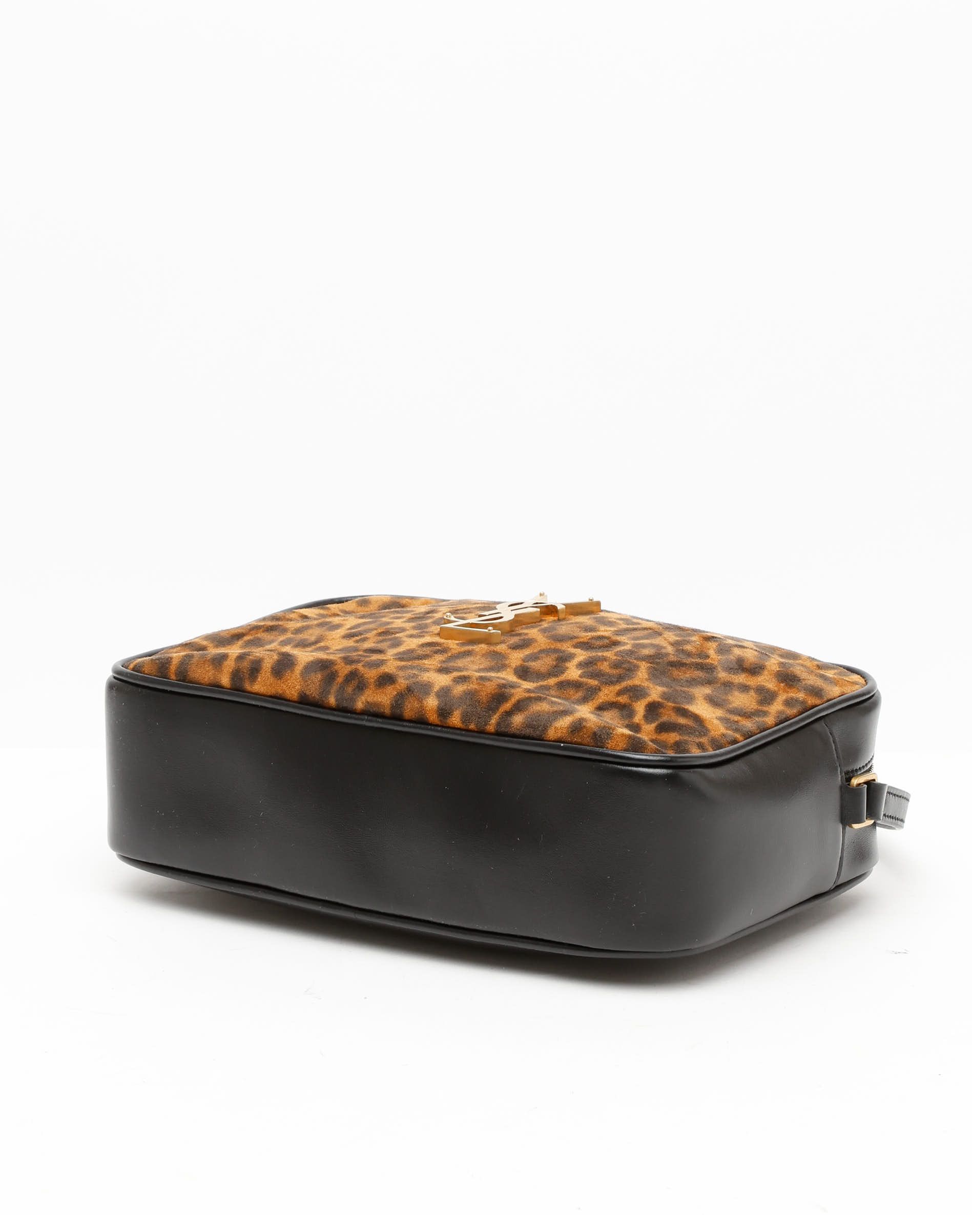Saint Laurent Leopard Lou Camera Bag