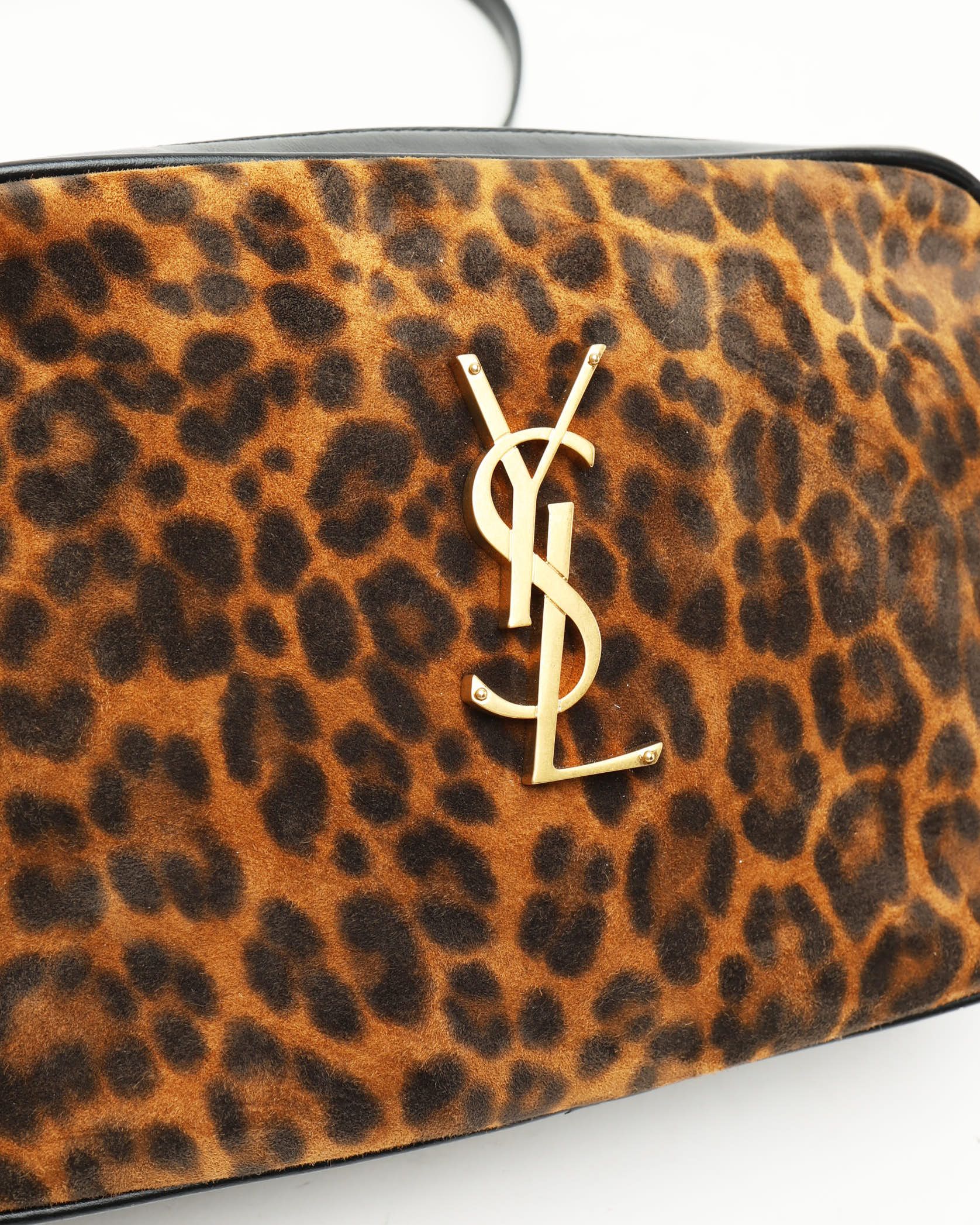 Saint Laurent Leopard Lou Camera Bag