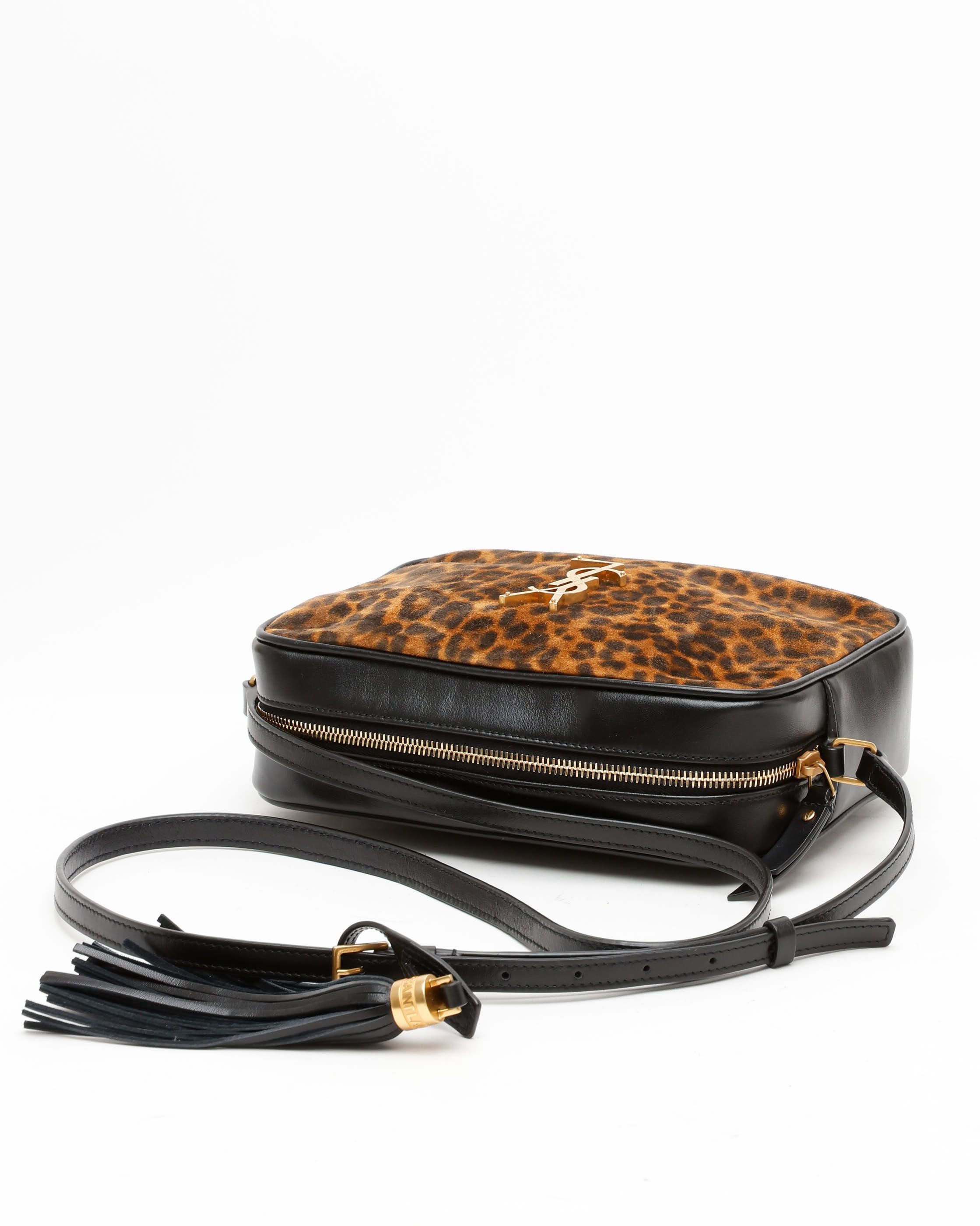 Saint Laurent Leopard Lou Camera Bag