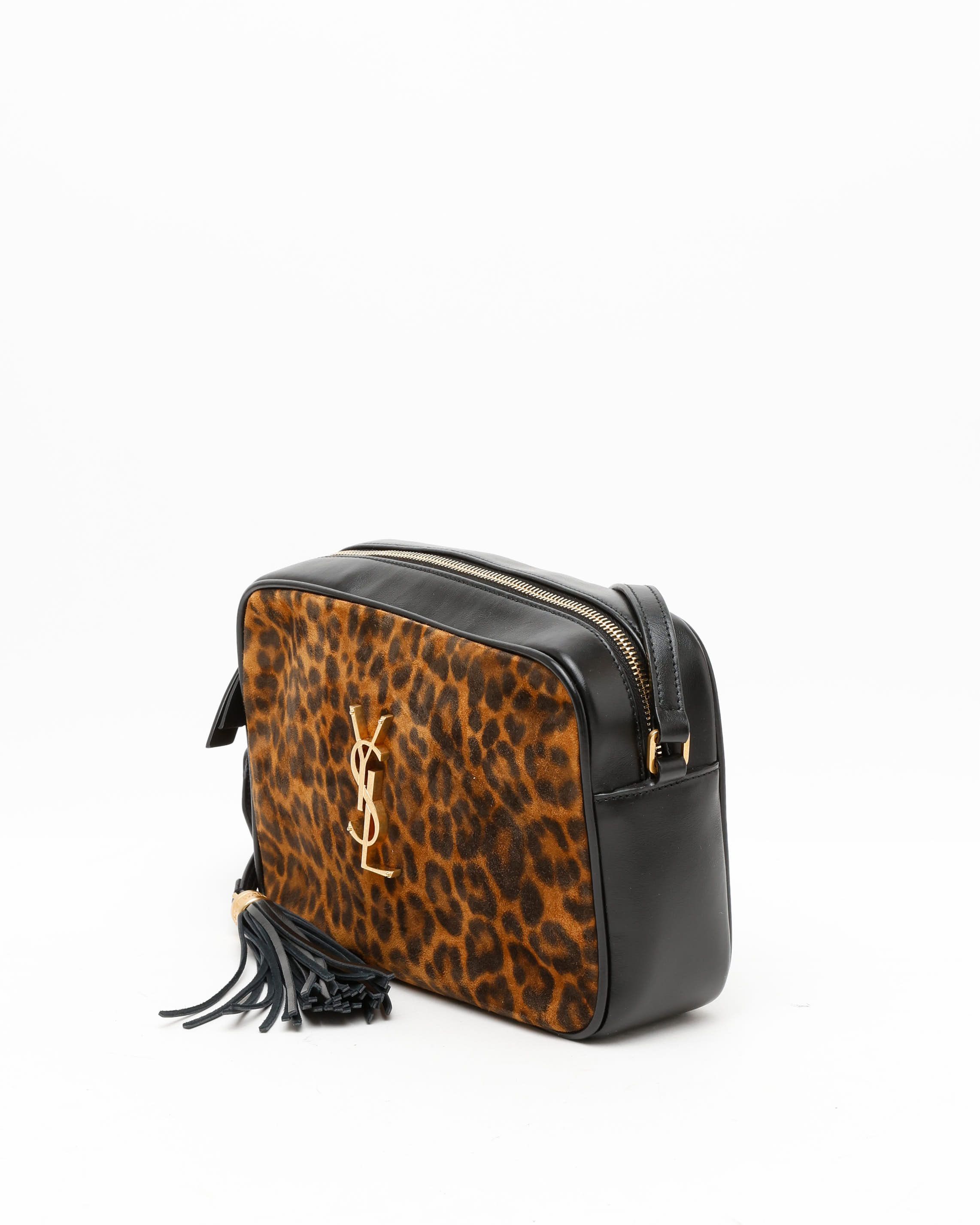 Saint Laurent Leopard Lou Camera Bag