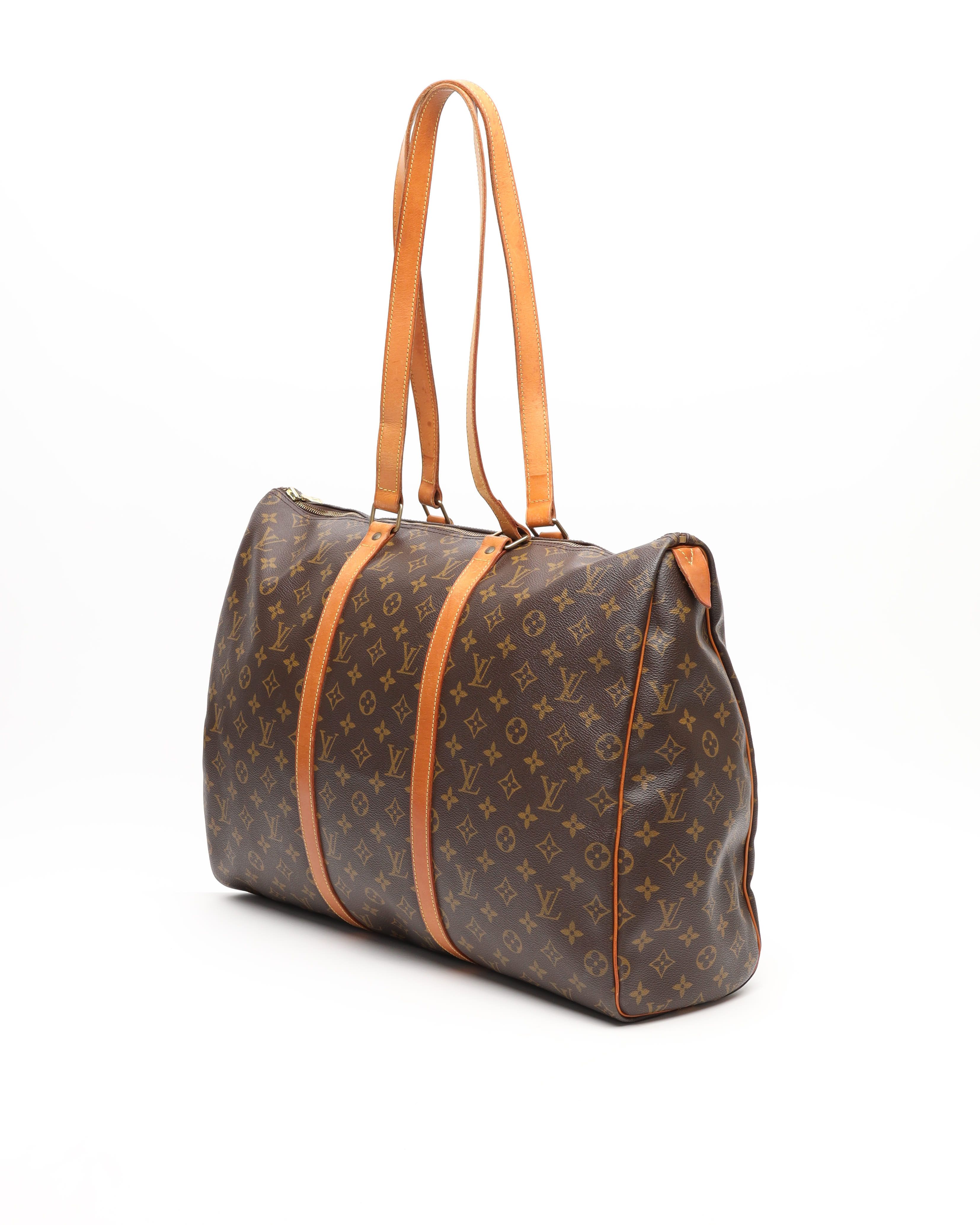 Pre-owned Louis Vuitton Monogram Flannery 50 Bag In Brown