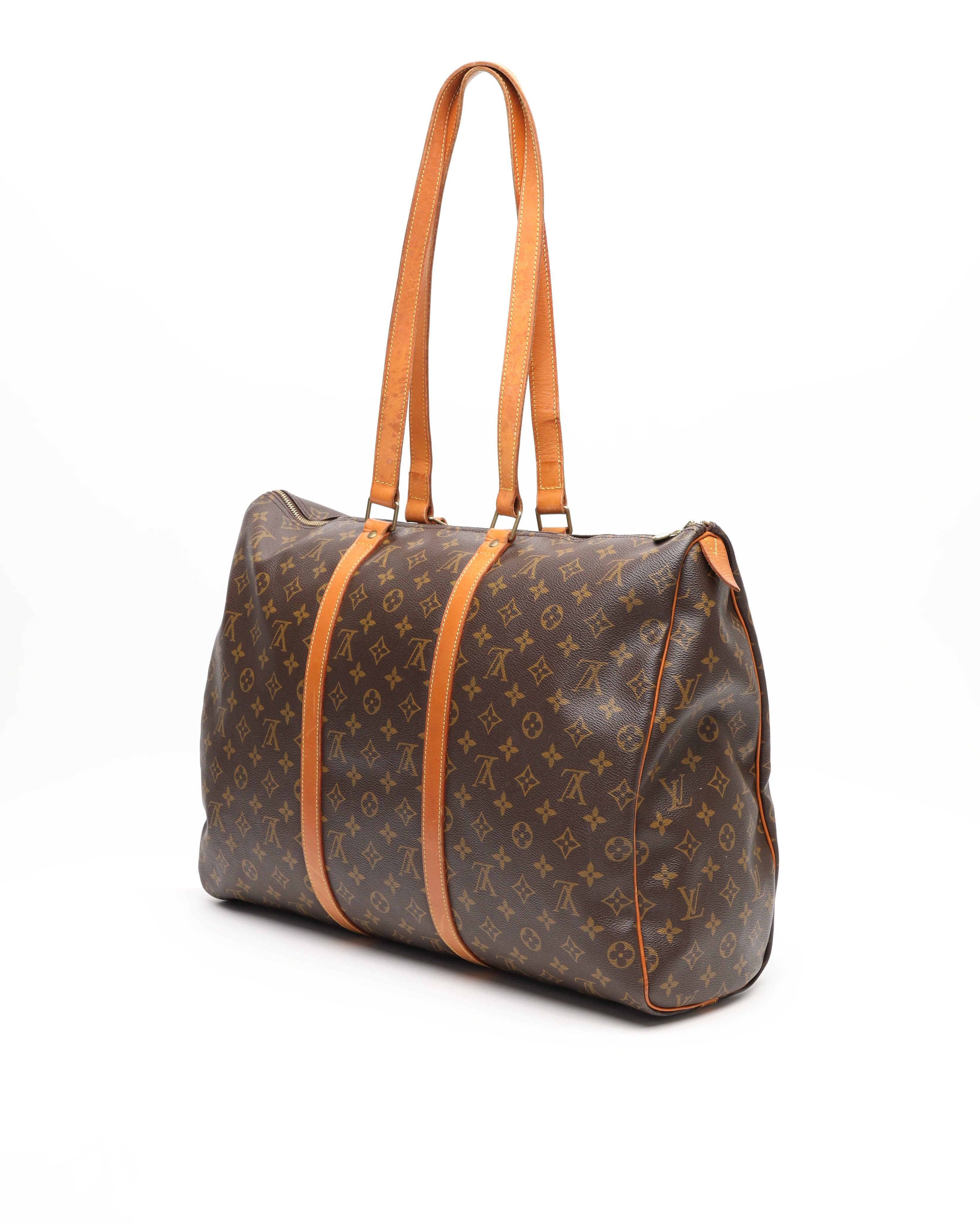 Pre-owned Louis Vuitton Monogram Flannery 50 Bag In Brown