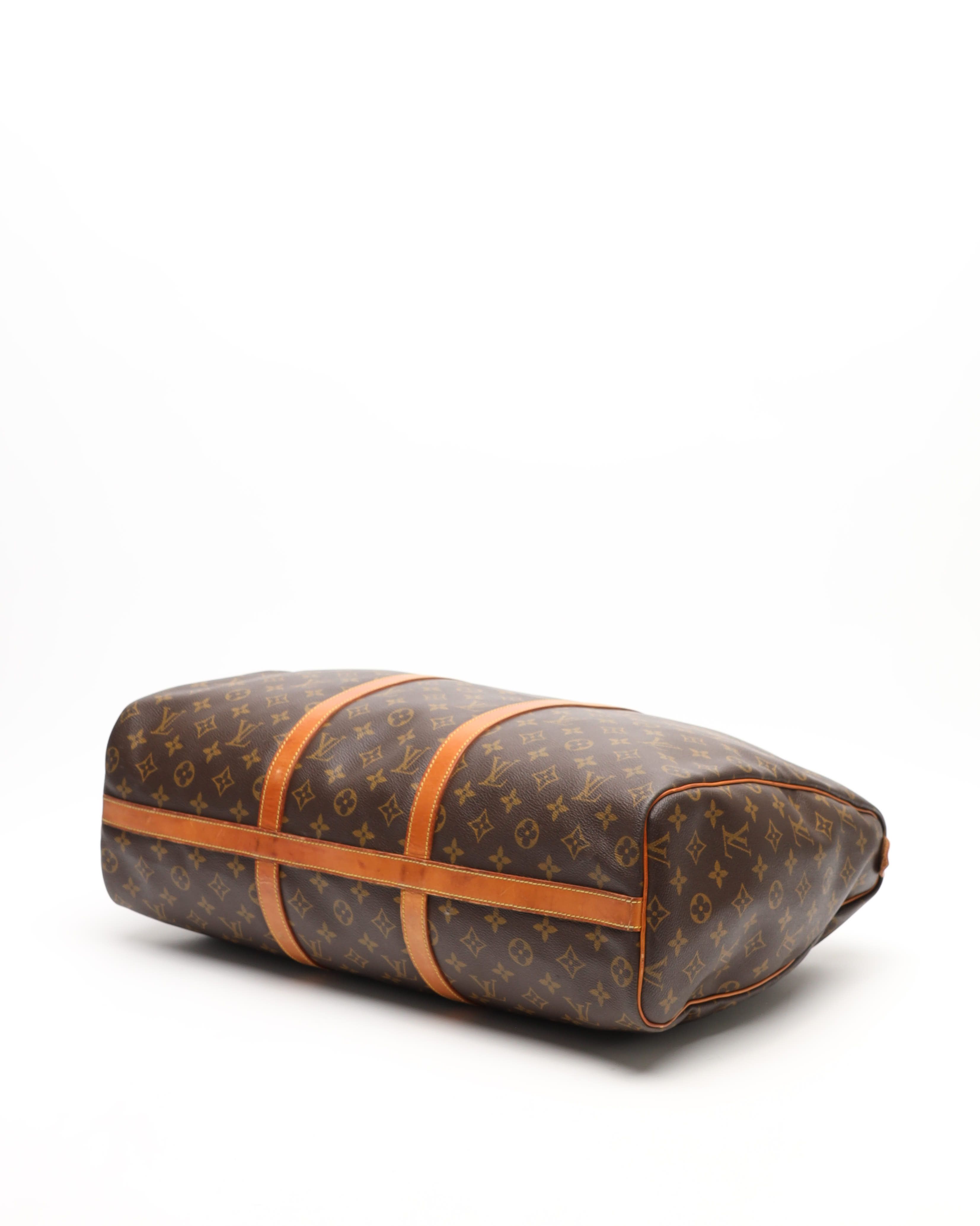 Pre-owned Louis Vuitton Monogram Flannery 50 Bag In Brown