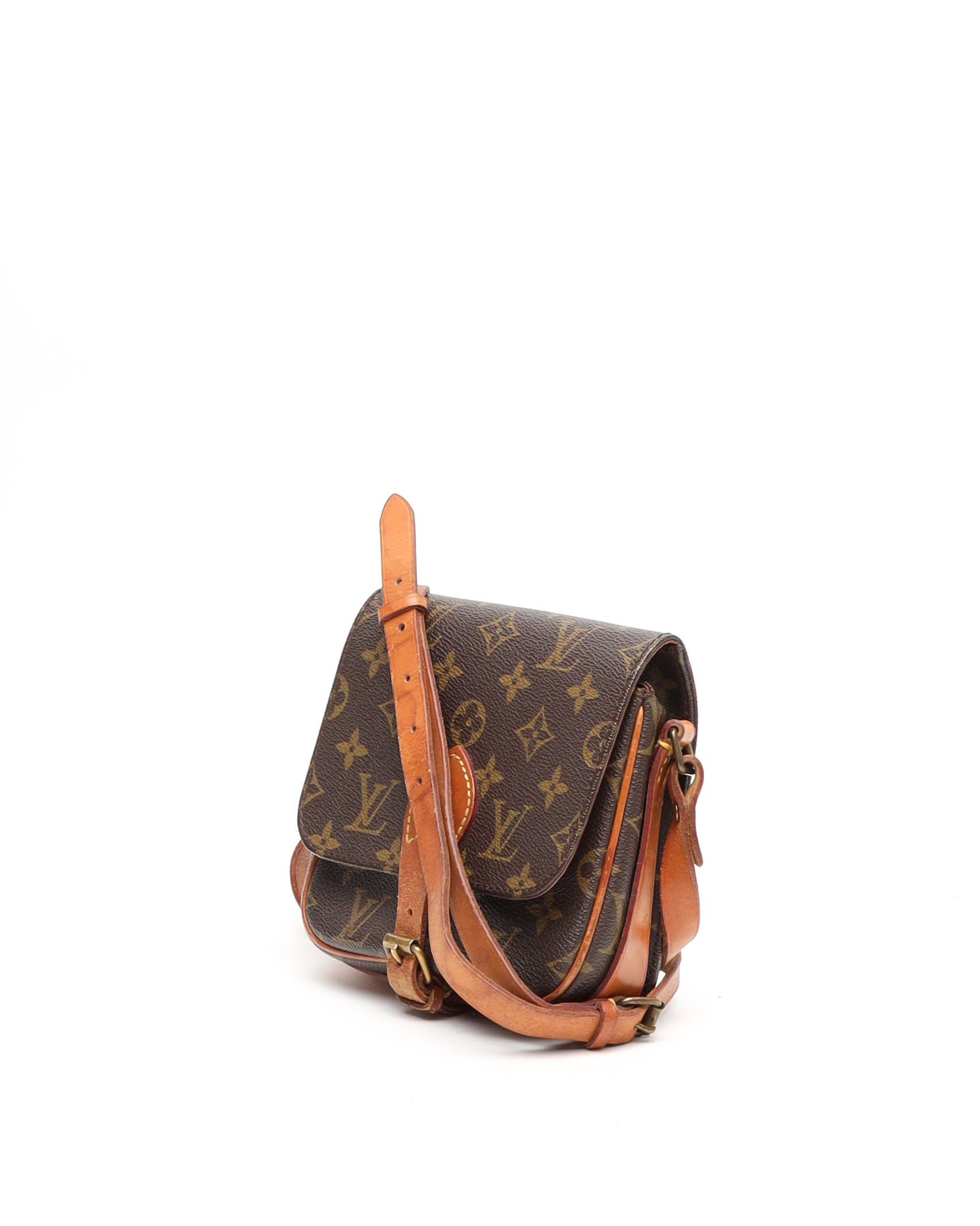 Pre-owned Louis Vuitton Cartouchiere Pm Bag In Brown