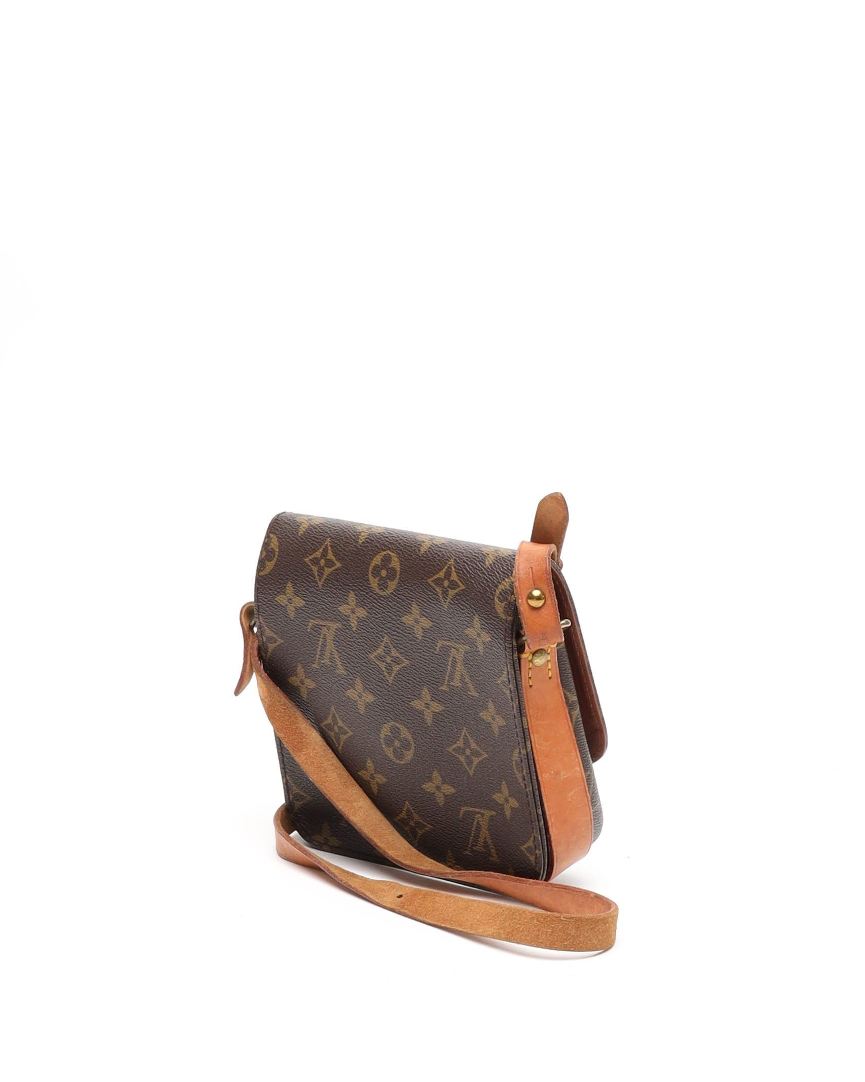 Pre-owned Louis Vuitton Cartouchiere Pm Bag In Brown