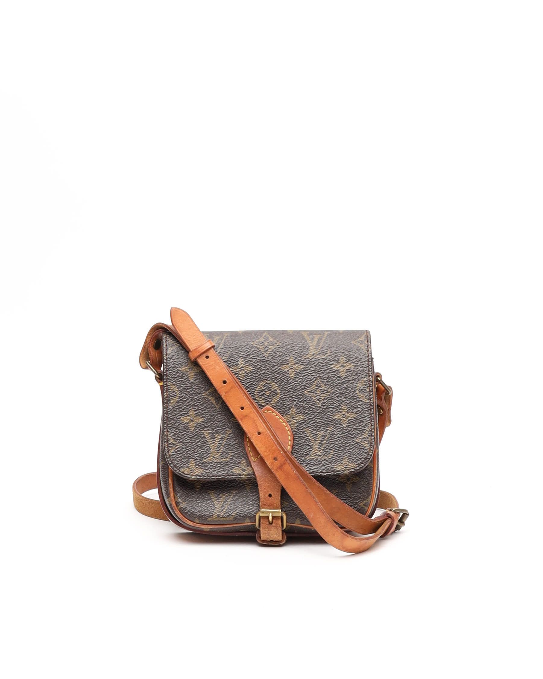 Pre-owned Louis Vuitton Cartouchiere Pm Bag In Brown