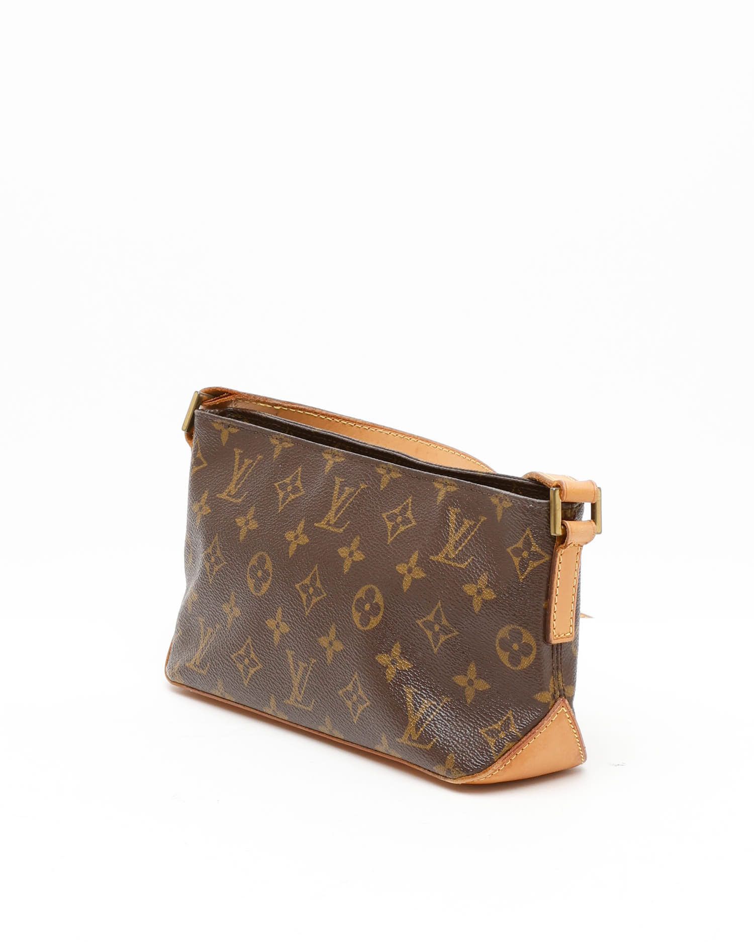 Pre-owned Louis Vuitton Monogram Trotteur Bag In Brown