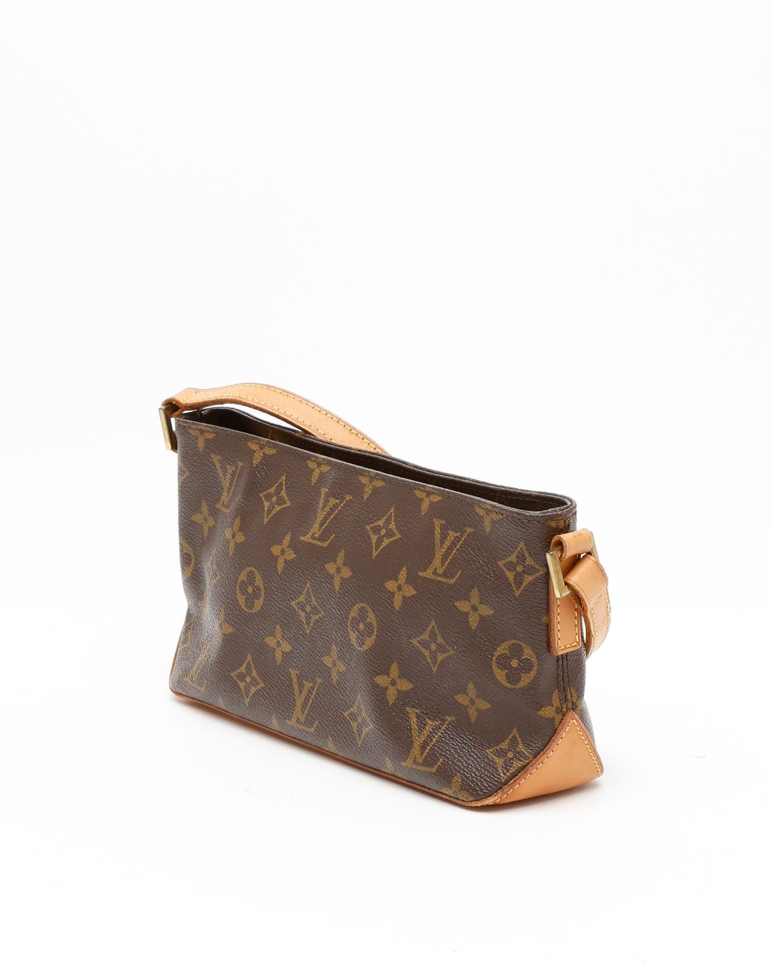 Pre-owned Louis Vuitton Monogram Trotteur Bag In Brown