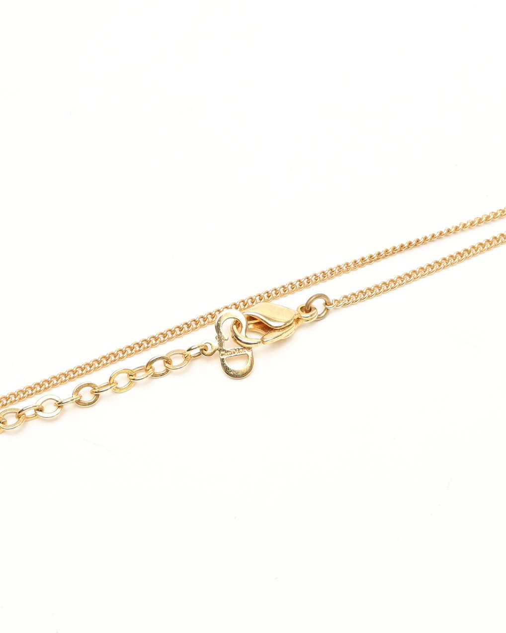 Dior Christian  Cd Heart Necklace In Gold