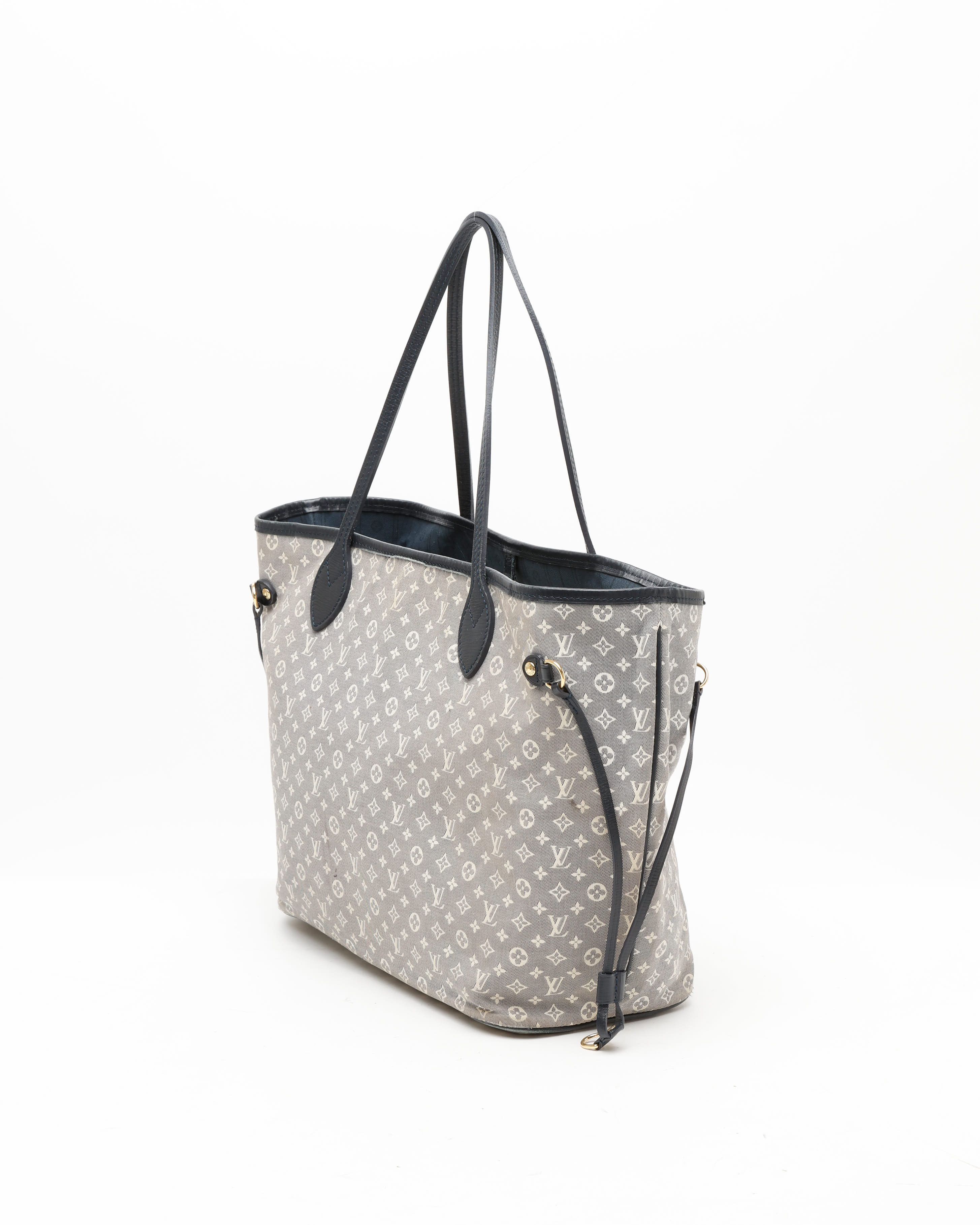 Pre-owned Louis Vuitton Monogram Idylle Neverfull Mm Tote Bag In Blue