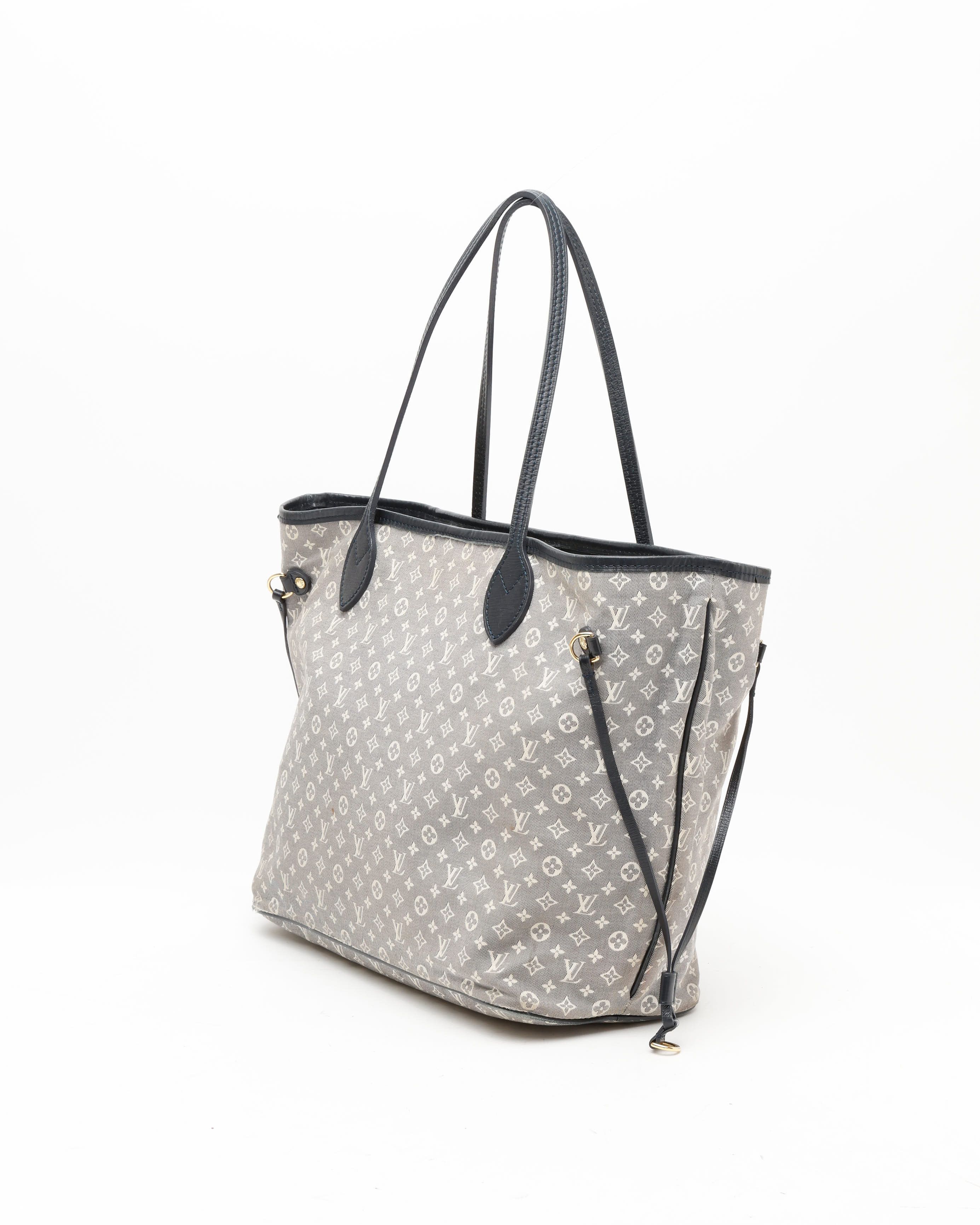 Pre-owned Louis Vuitton Monogram Idylle Neverfull Mm Tote Bag In Blue
