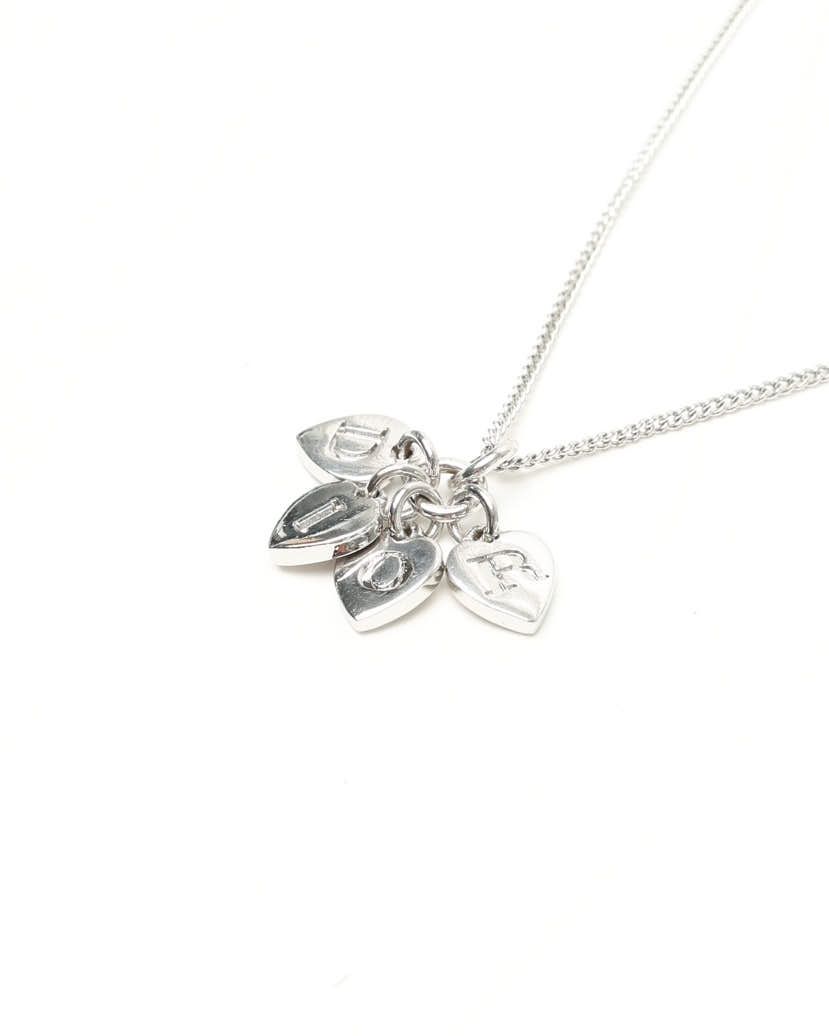 Dior Christian  Charm Necklace In Metallic