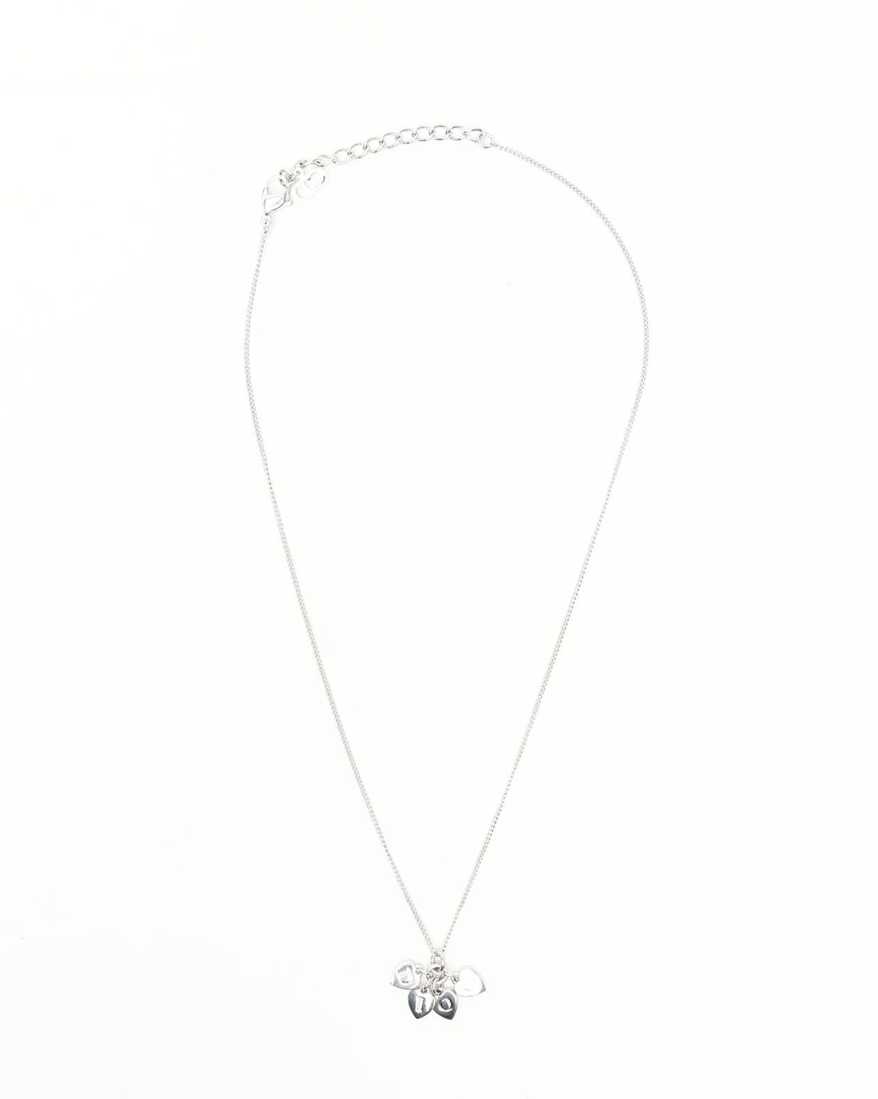 Dior Christian  Charm Necklace In Metallic