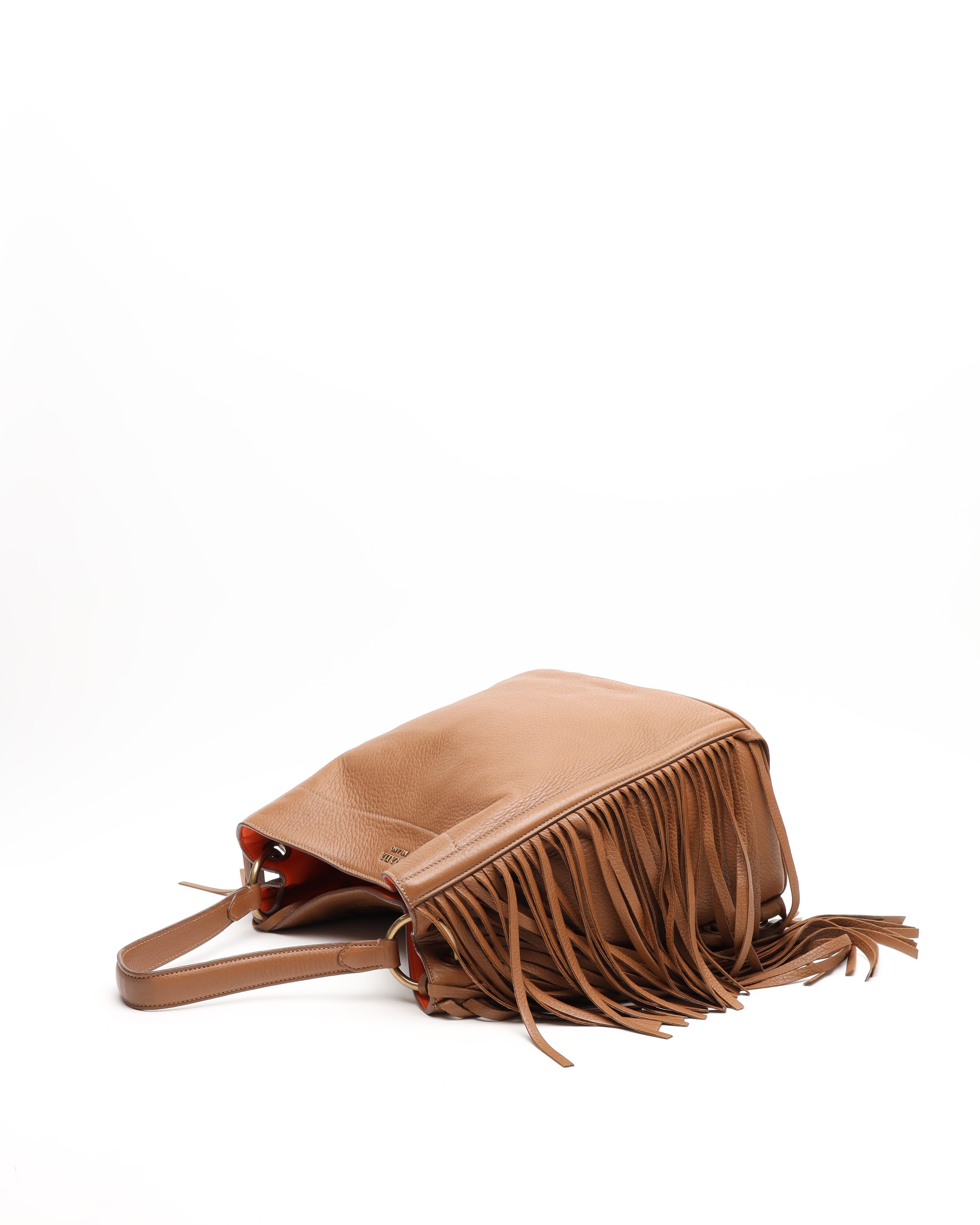 Prada Cervo Fringe Bag