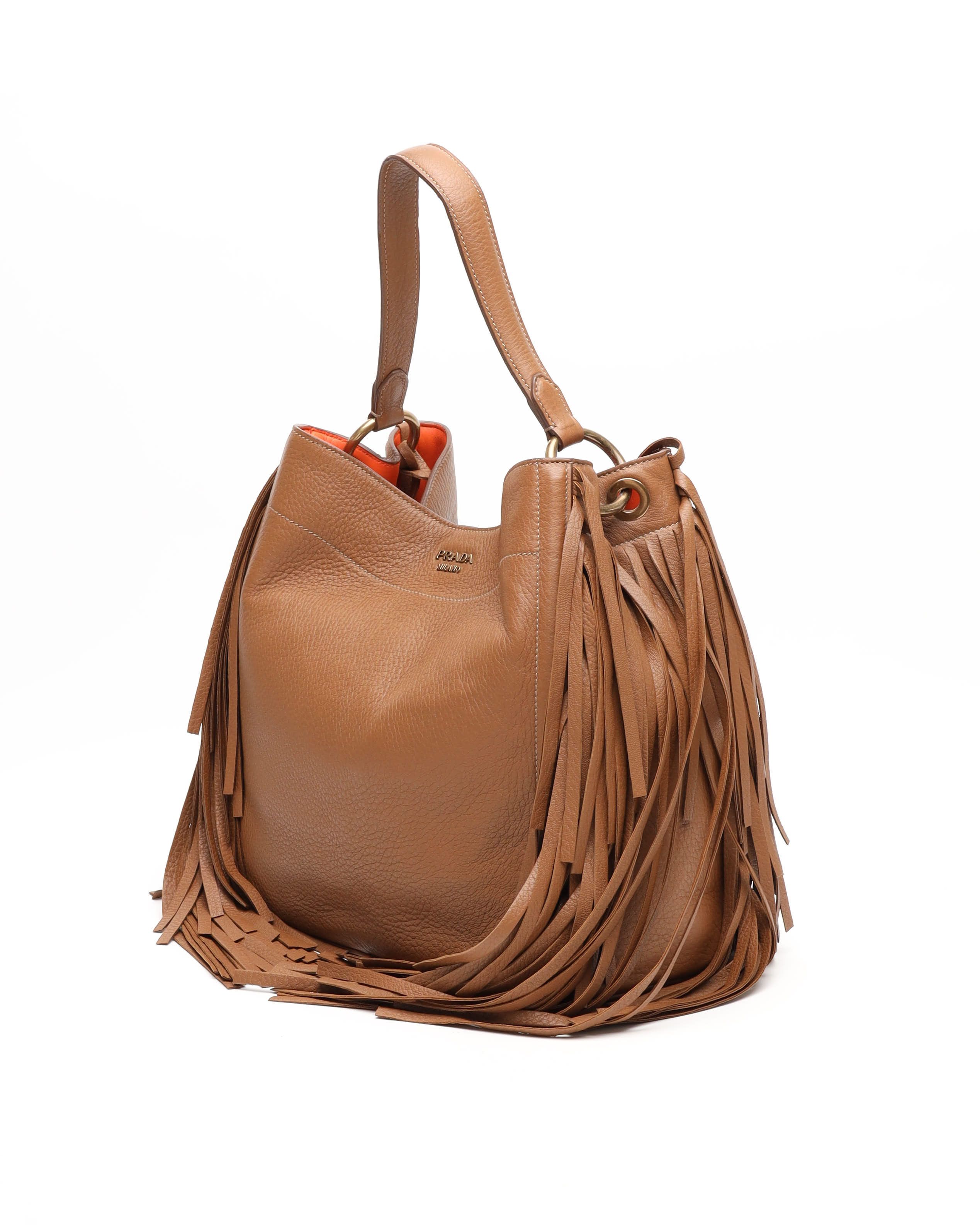 Prada Cervo Fringe Bag
