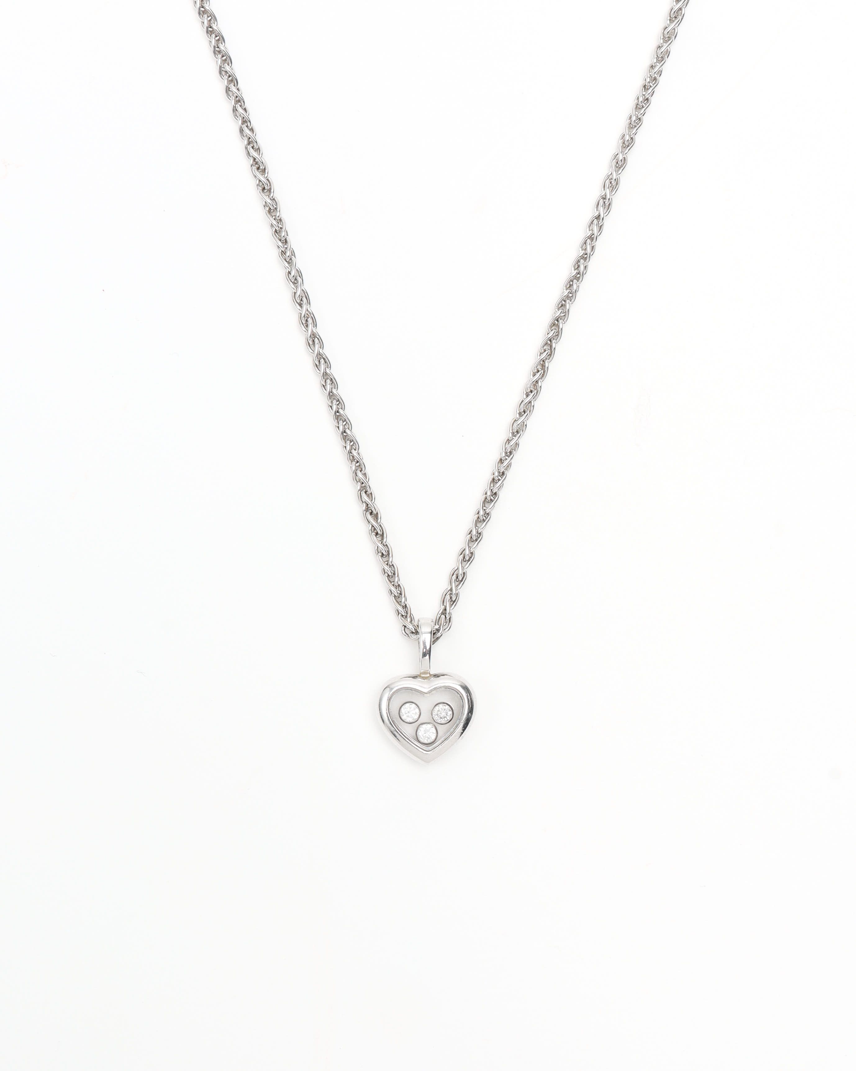 Chopard Happy Diamond 18kt White Gold Necklace