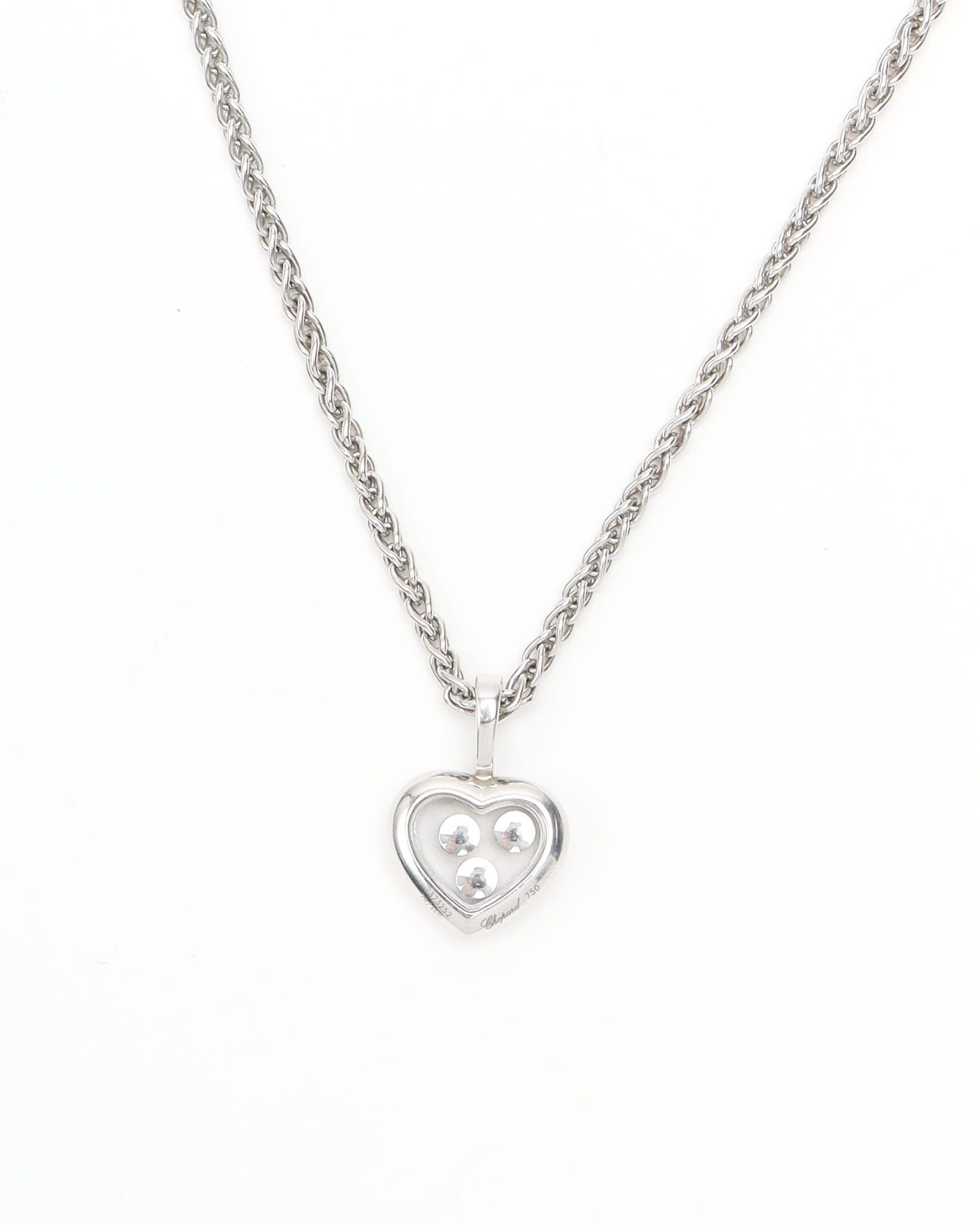 Chopard Happy Diamond 18kt White Gold Necklace