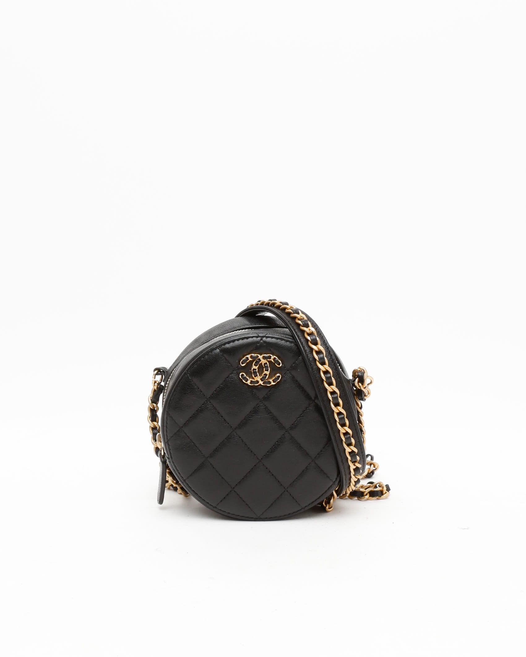Chanel 19 Round Clutch Bag