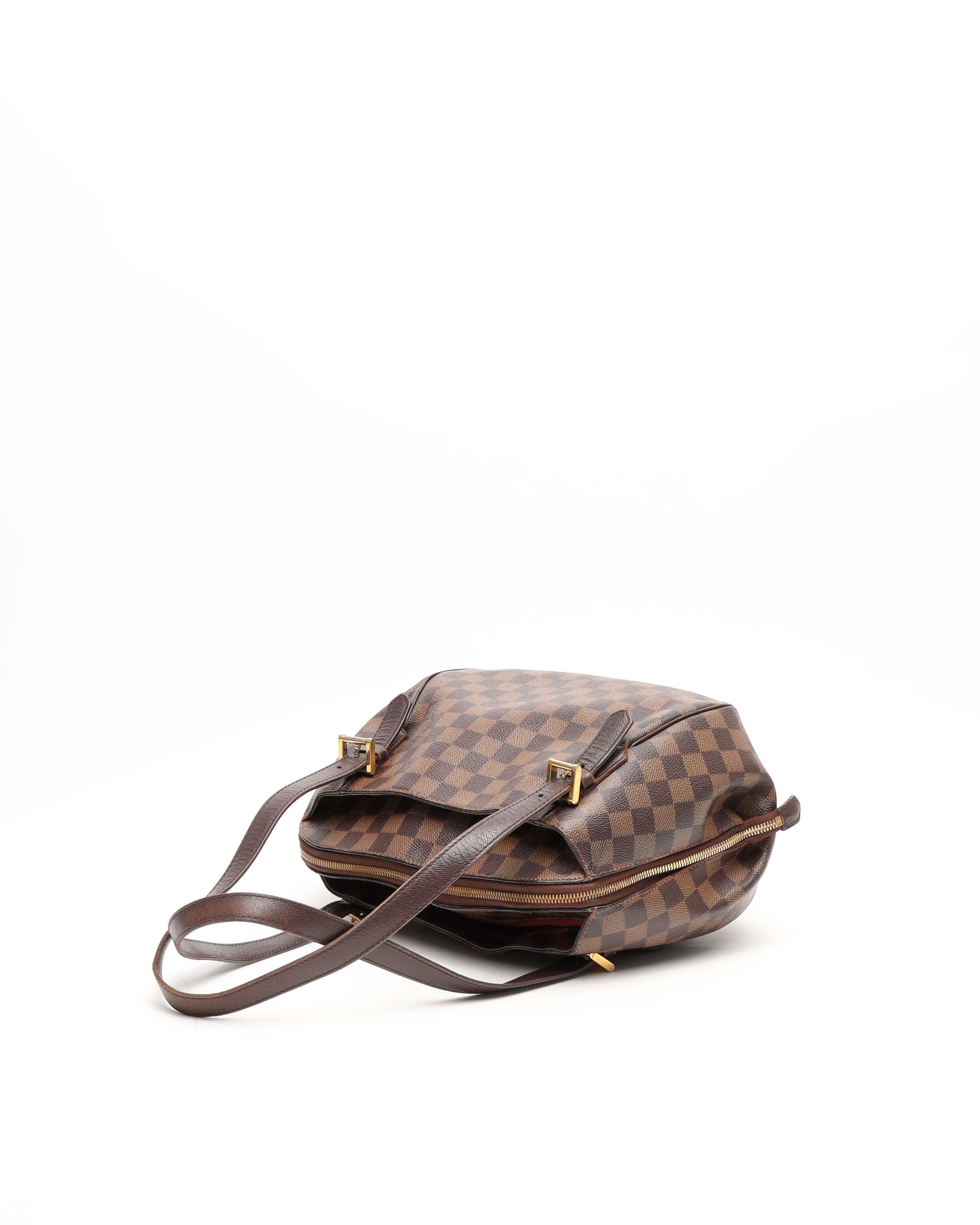 Pre-owned Louis Vuitton Damier Ebene Belem Mm Bag