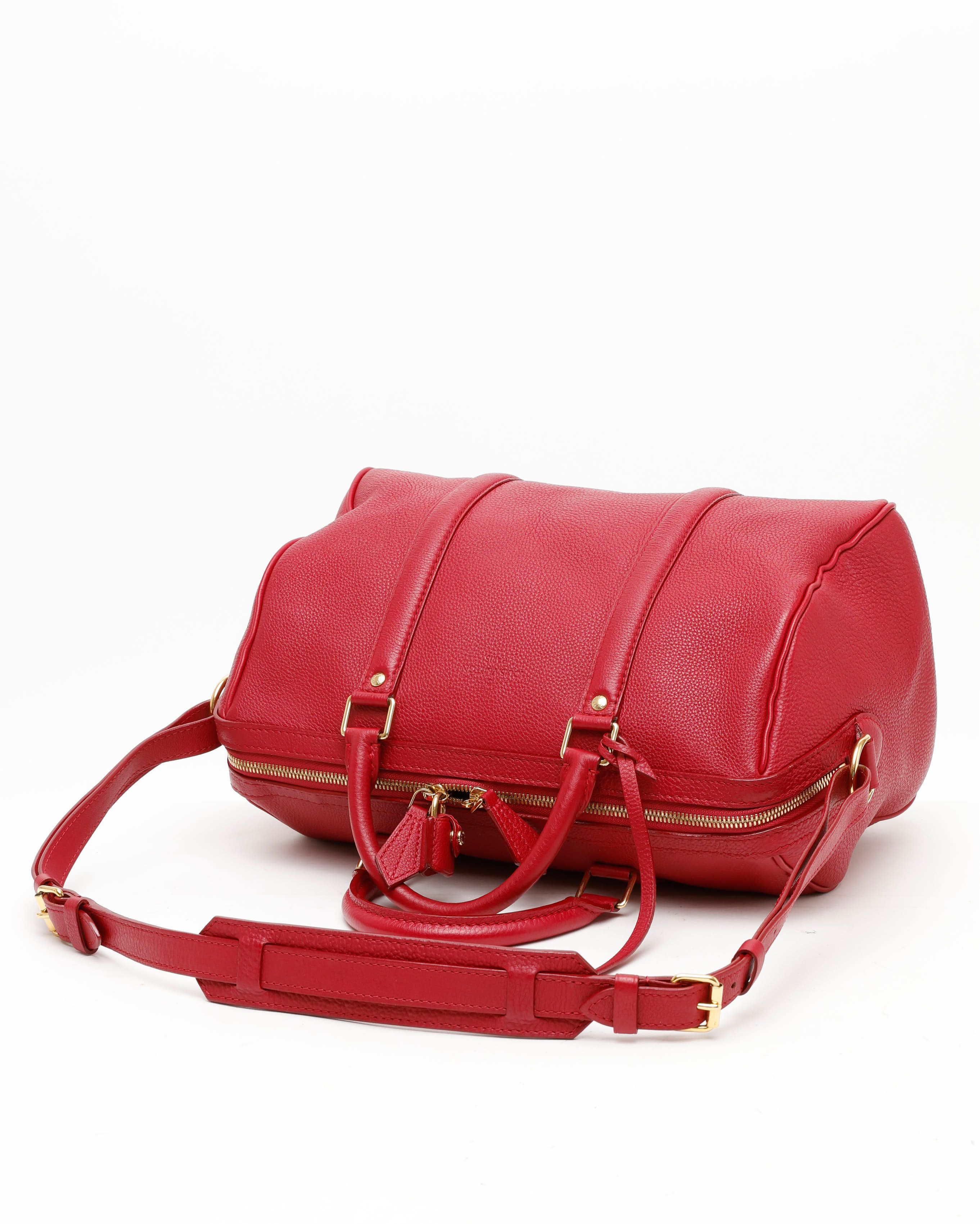 Pre-owned Louis Vuitton Jasper Sofia Coppola Pm Bag In Red