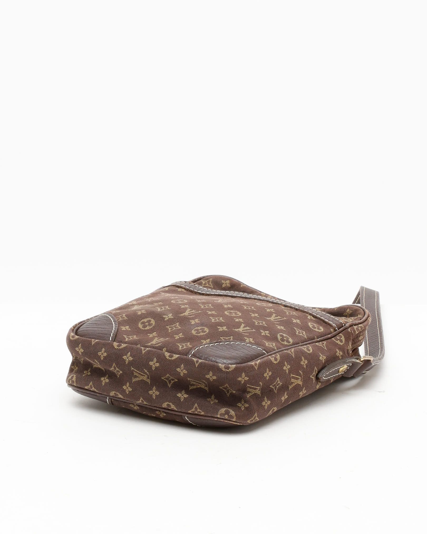 Pre-owned Louis Vuitton Danube Mini Lin Bag In Brown