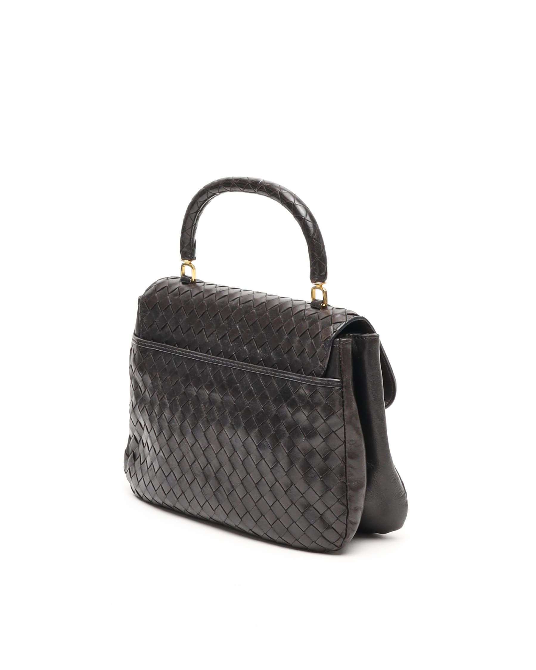 Bottega Veneta Intrecciato Top Handle Bag