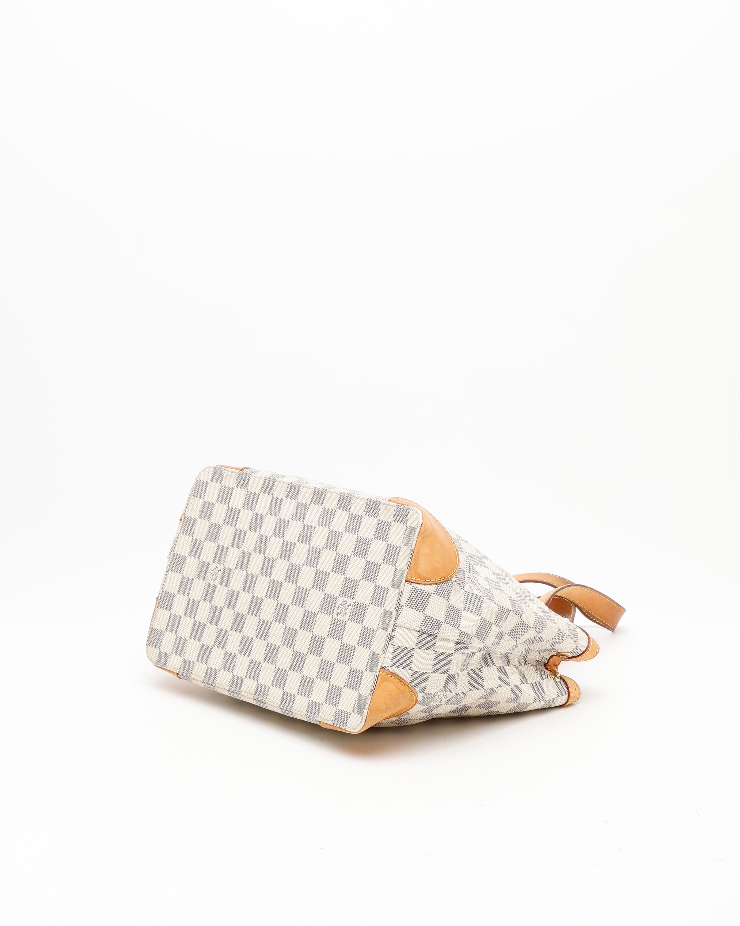 Pre-owned Louis Vuitton Damier Azur Hampstead Pm Tote Bag