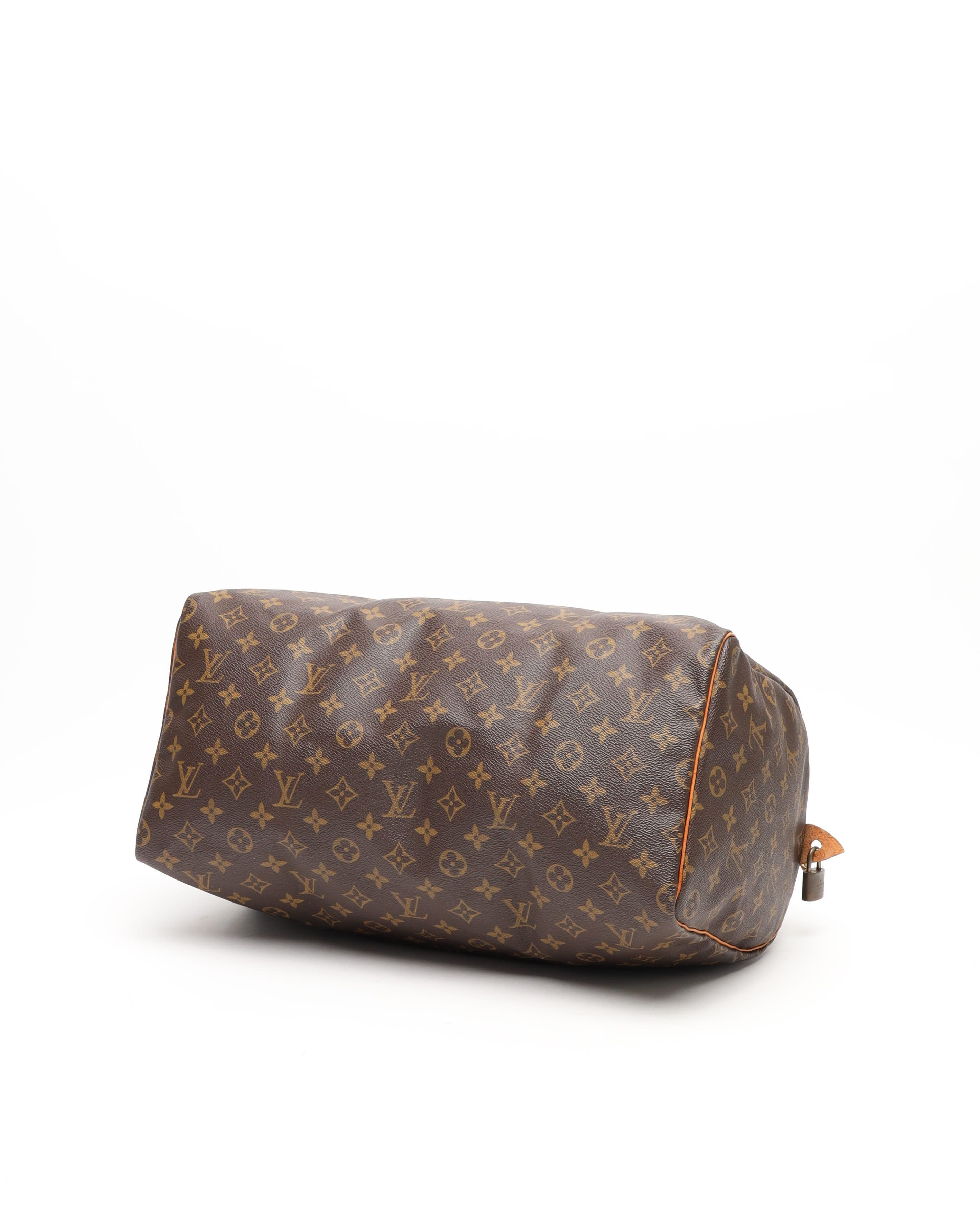 Pre-owned Louis Vuitton Monogram Speedy 40 Bag In Brown