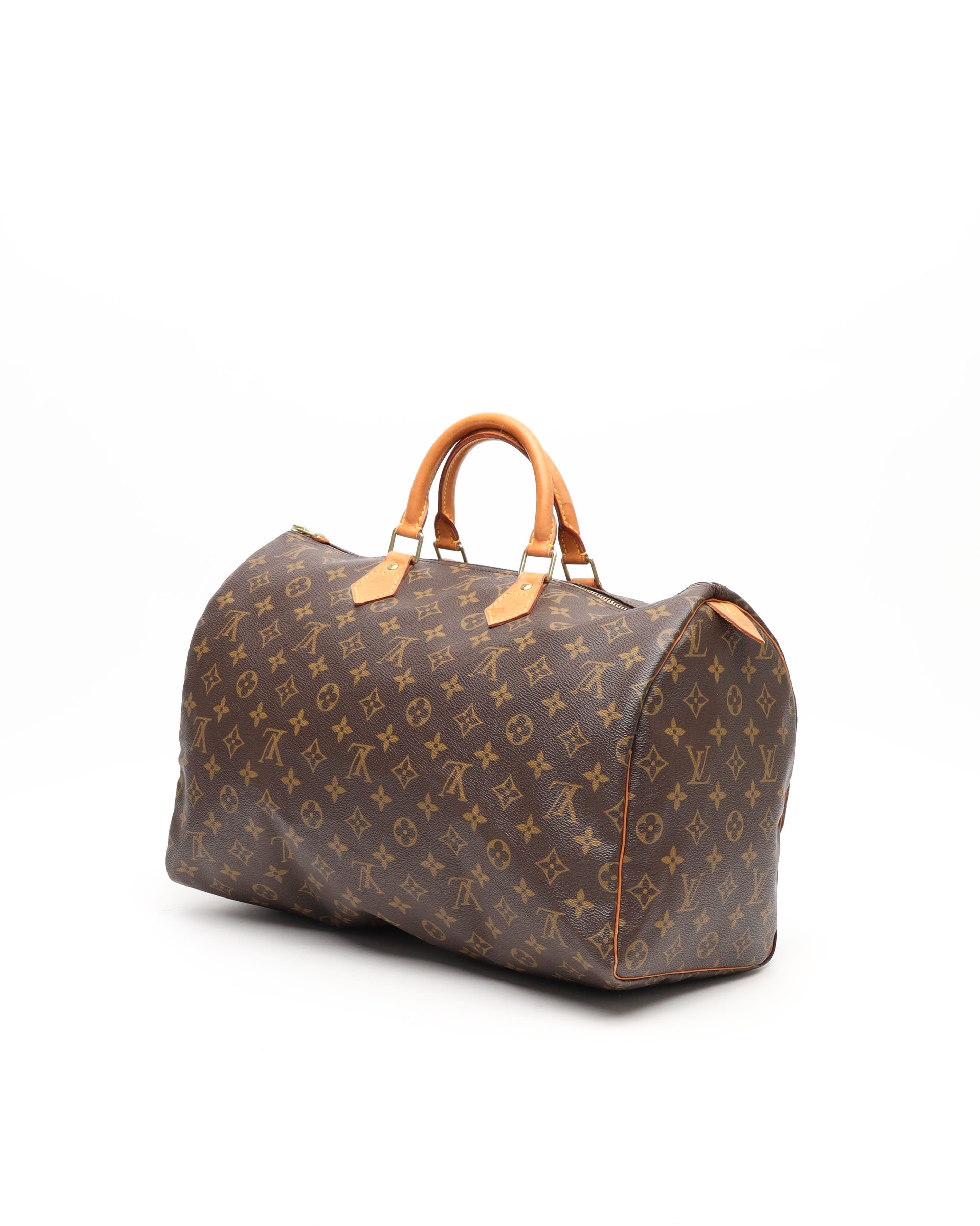 Pre-owned Louis Vuitton Monogram Speedy 40 Bag In Brown