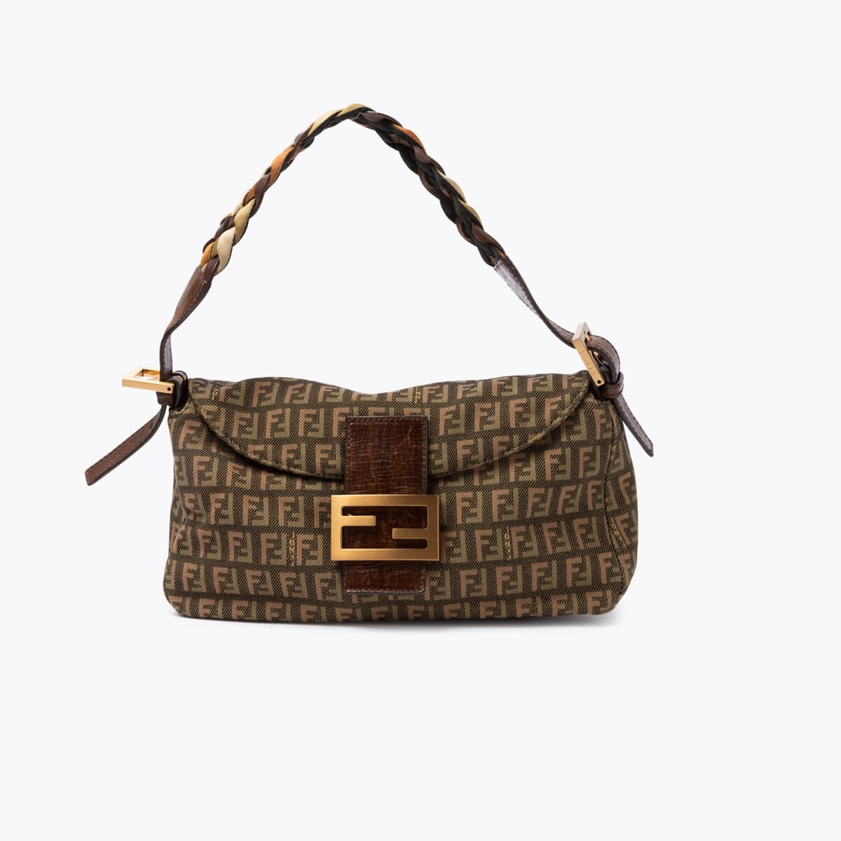 FENDI Zucchino Baguette Bag