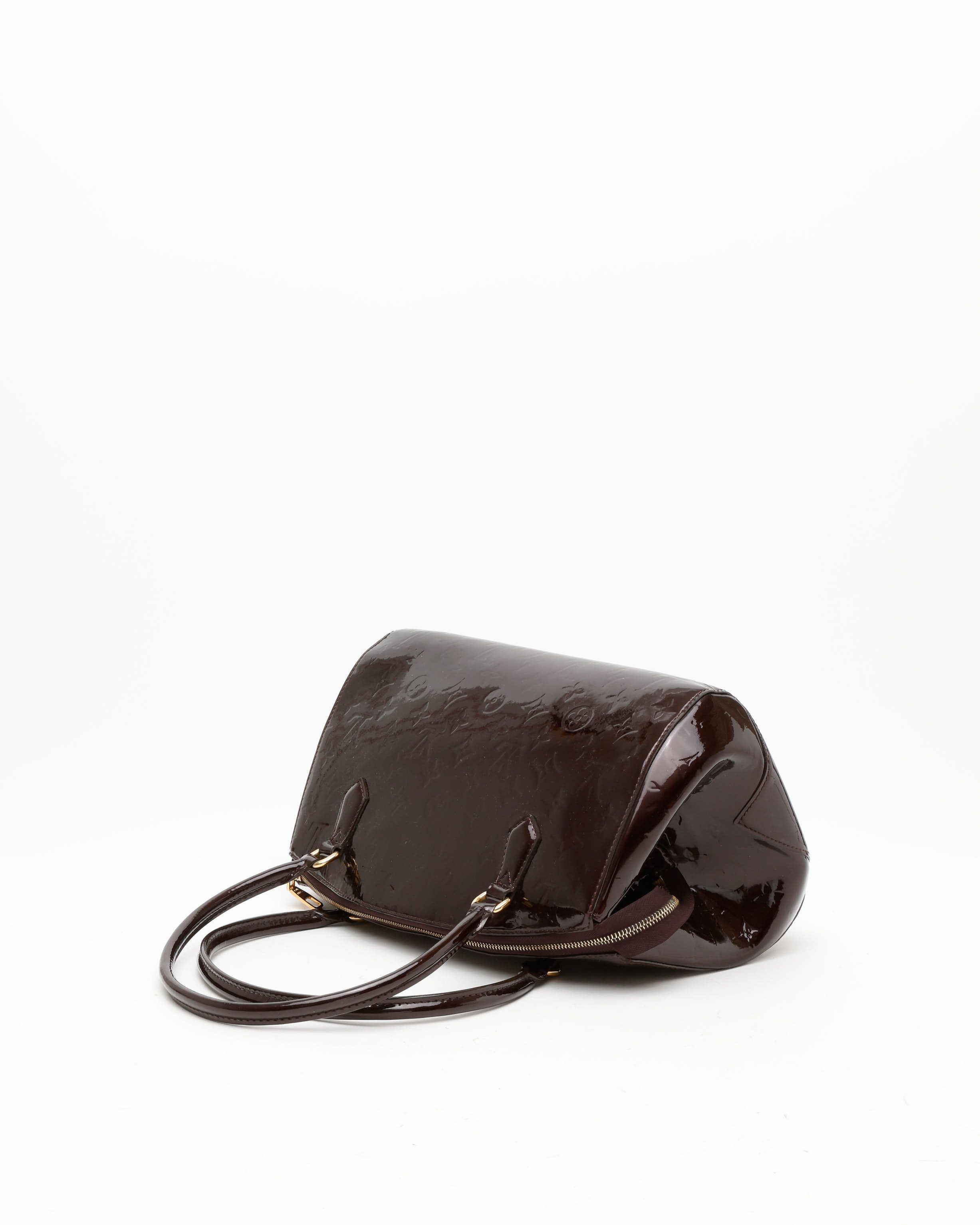 Pre-owned Louis Vuitton Vernis Sherwood Gm Bag