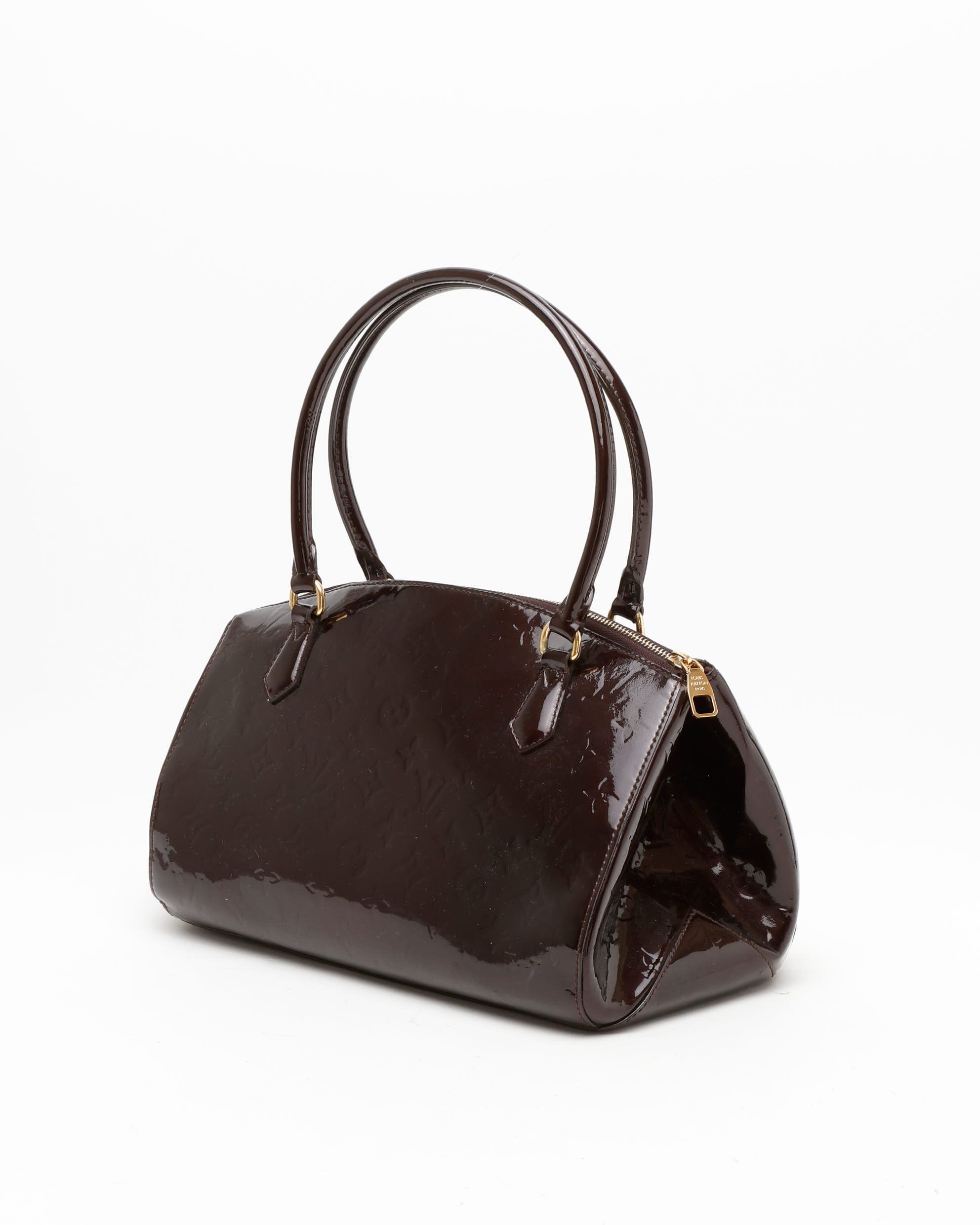 Pre-owned Louis Vuitton Vernis Sherwood Gm Bag