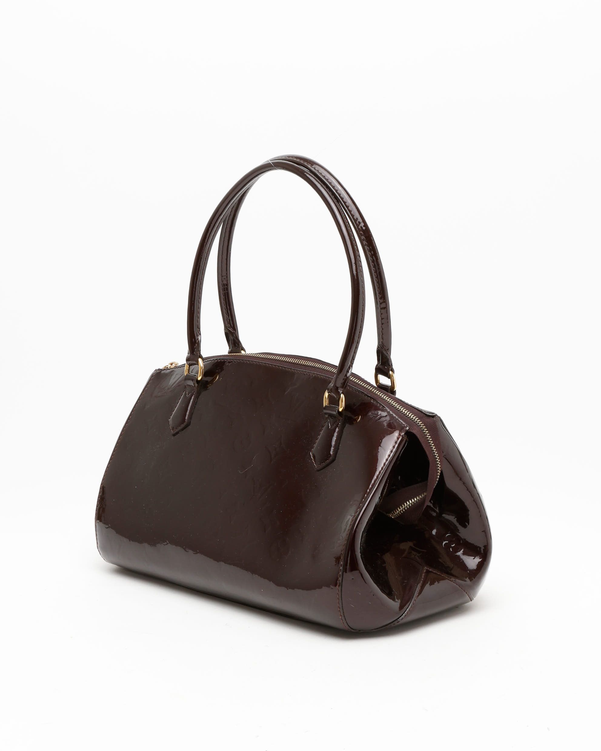 Pre-owned Louis Vuitton Vernis Sherwood Gm Bag