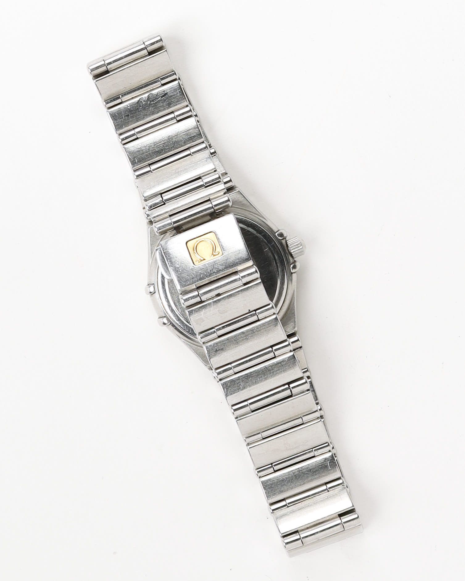 Omega Lady-constellation 22,5mm Ref 1466.84 Diamond Watch In Metallic