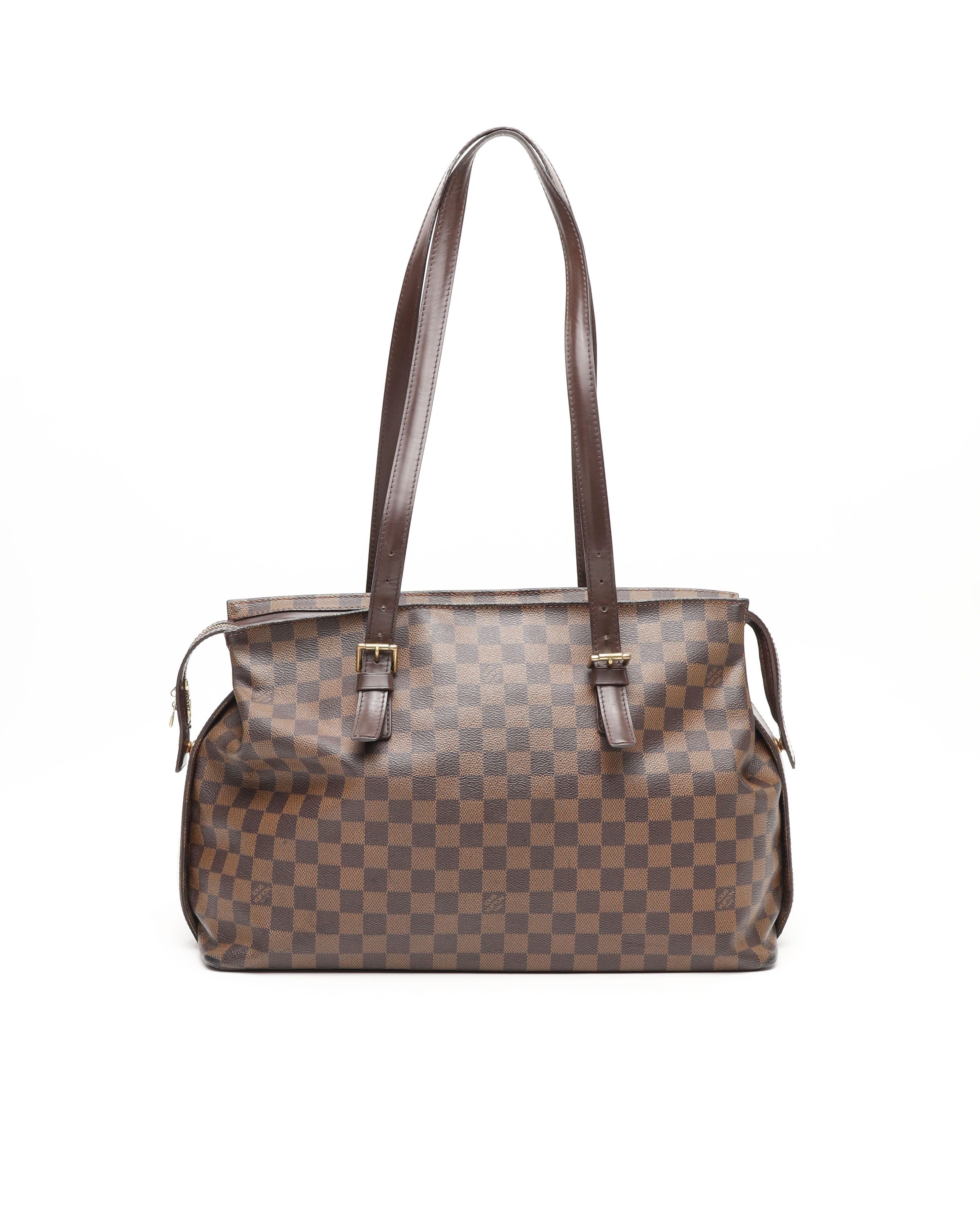 Pre-owned Louis Vuitton Damier Chelsea Tote Bag In Brown
