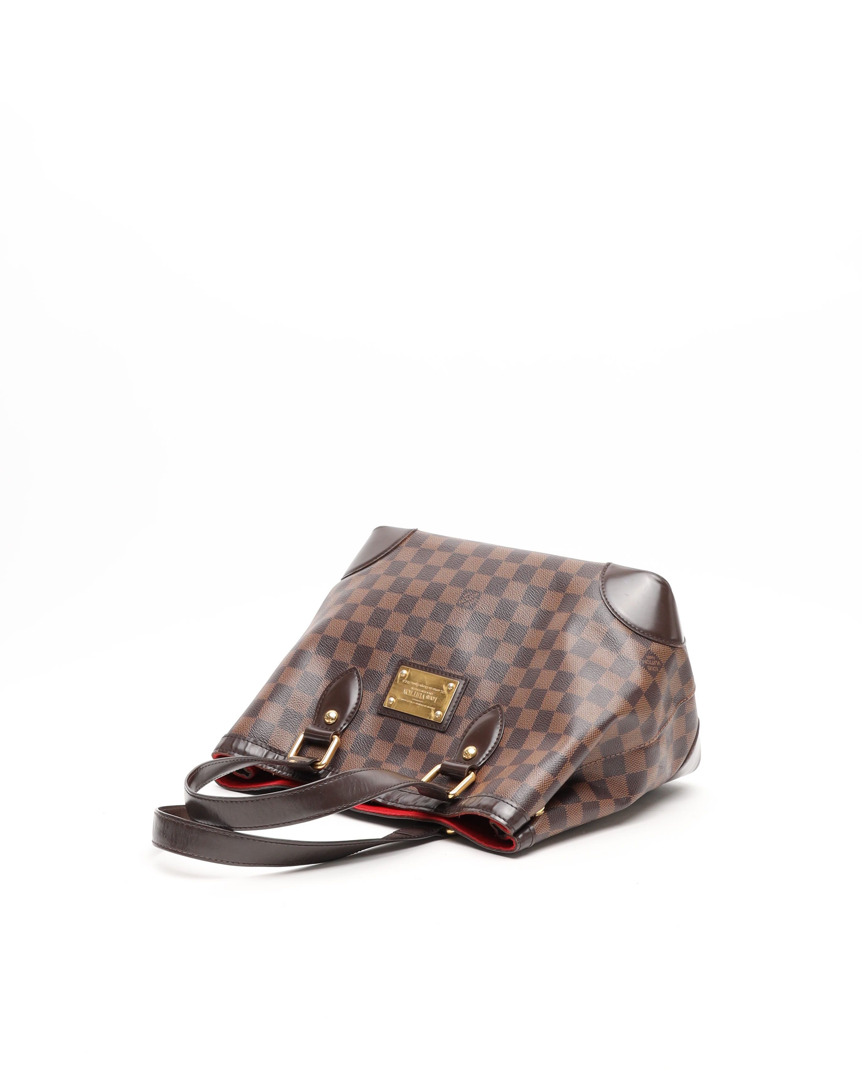 Pre-owned Louis Vuitton Damier Hampstead Pm Tote Bag In Brown