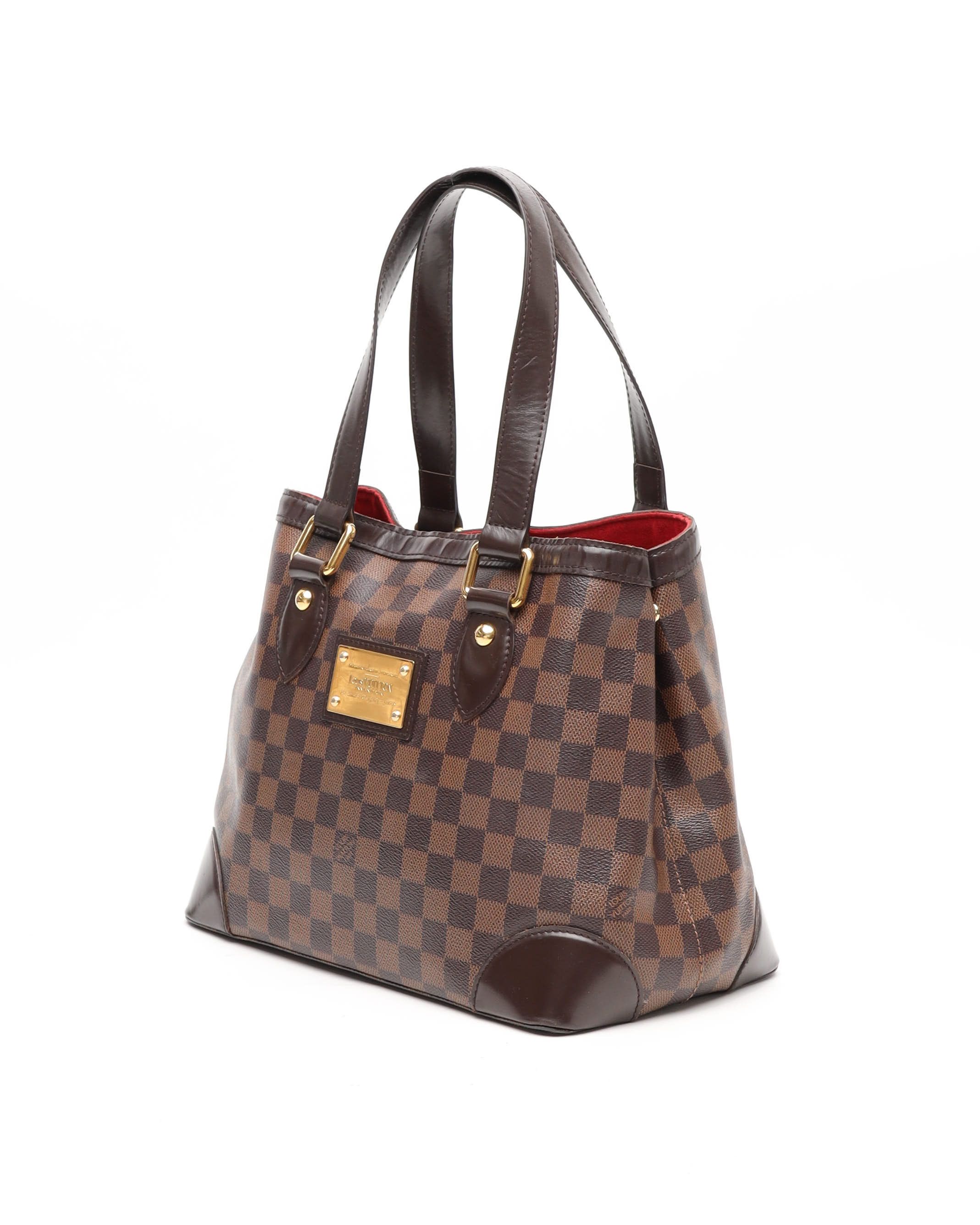 Pre-owned Louis Vuitton Damier Hampstead Pm Tote Bag In Brown