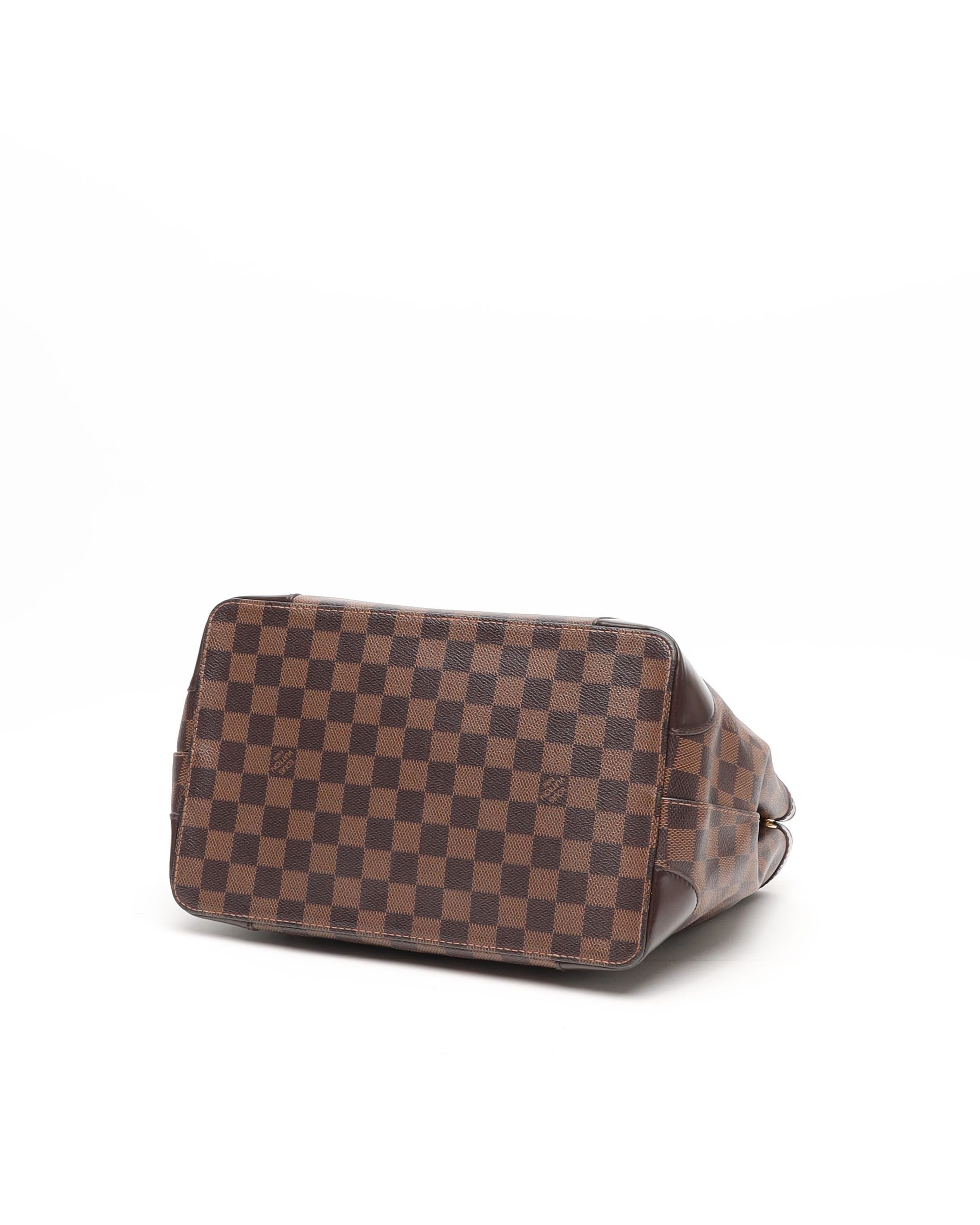 Pre-owned Louis Vuitton Damier Hampstead Pm Tote Bag In Brown