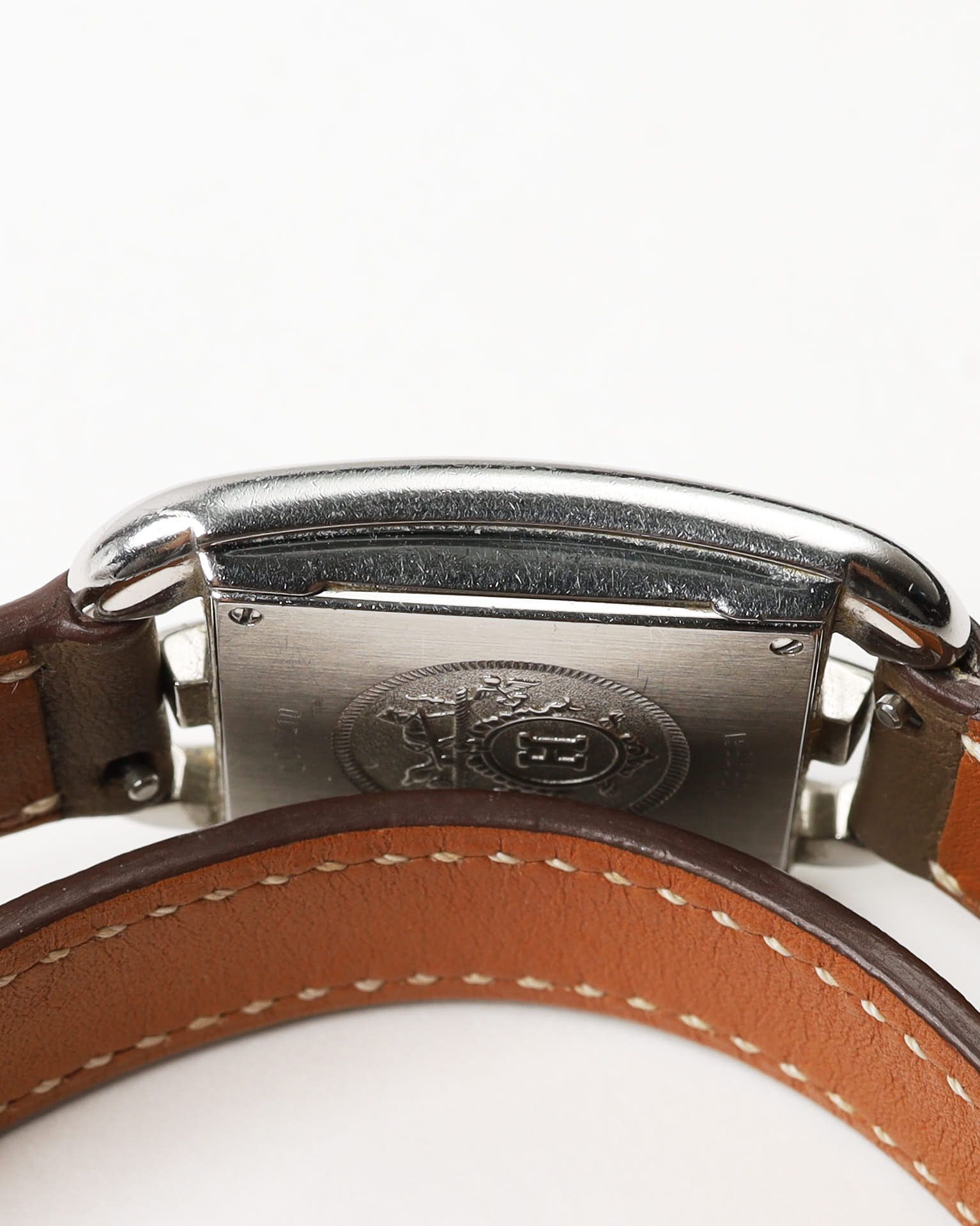 Pre-owned Hermes Hermès Cape Cod 23mm Ref Cc1.210 Watch In Silver